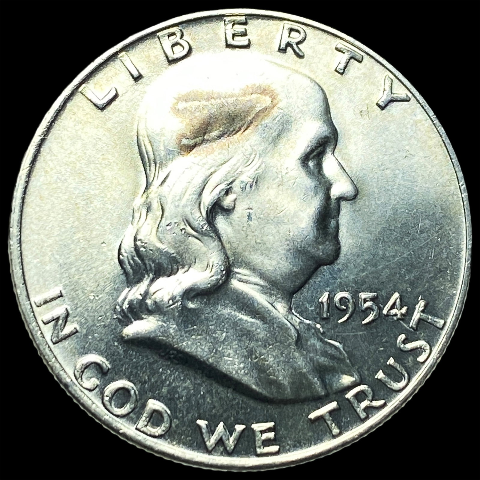 1954-D Silver Franklin Half Dollar GEM BU (1 of 2)