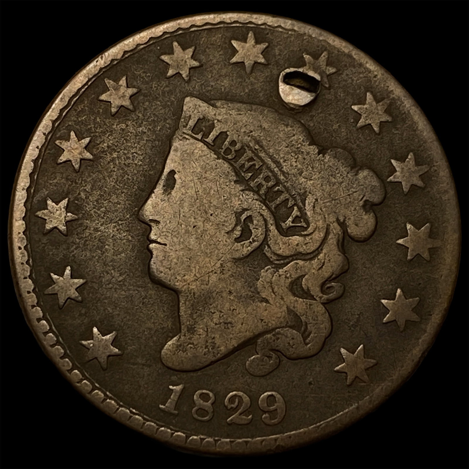 1829 Coronet Head Large Cent HIGH GRADE (1 of 2)