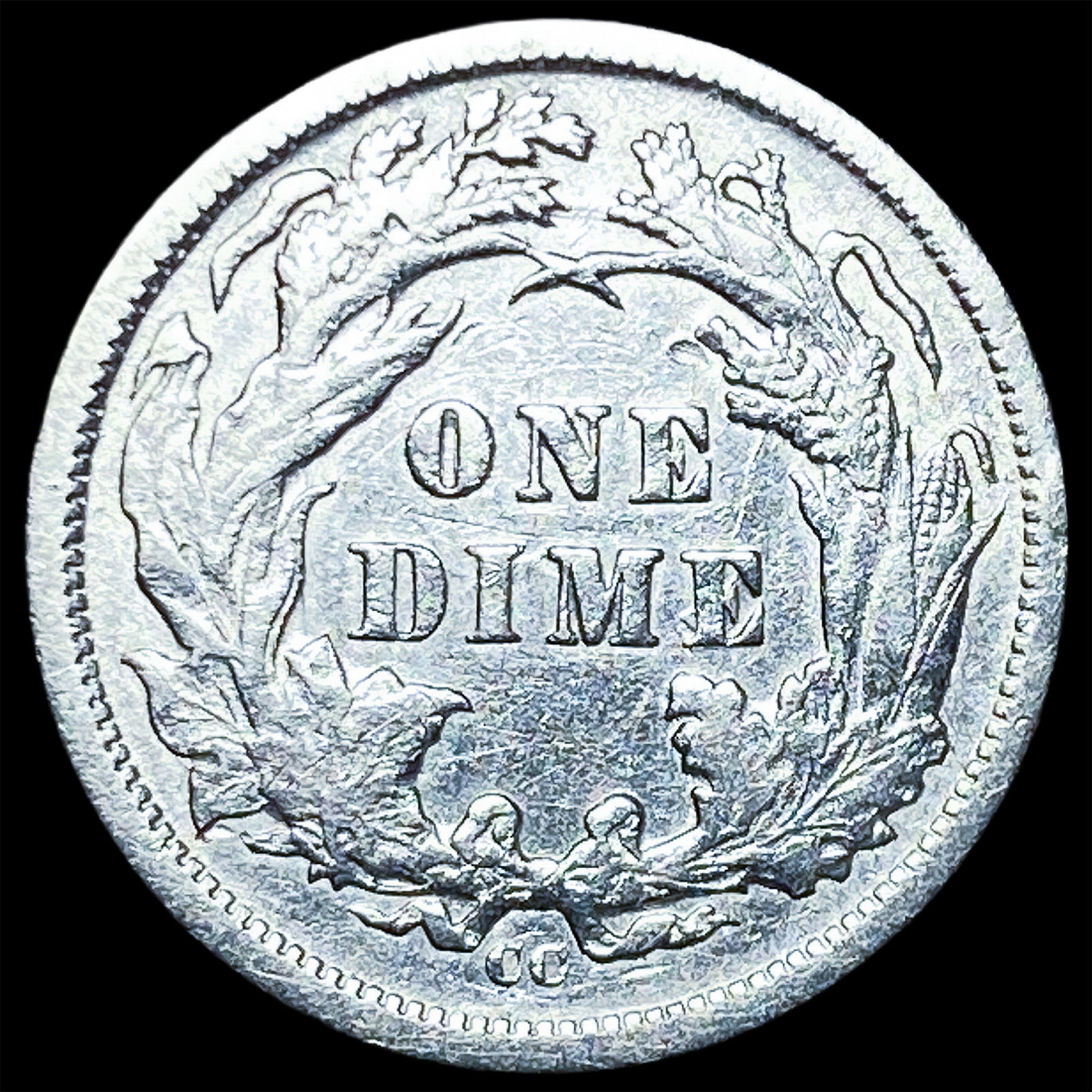 1877-CC Silver Dime CLOSELY UNCIRCULATED - 2