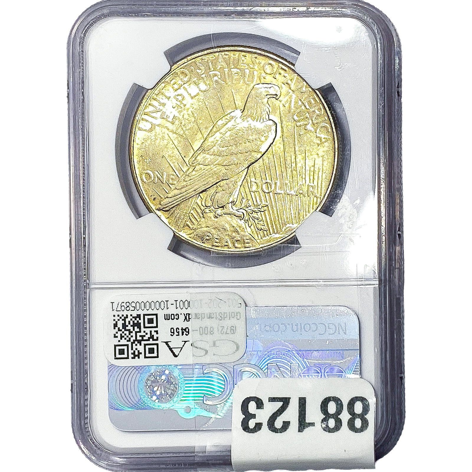 1935 Silver Peace Dollar NGC AU58 - 2