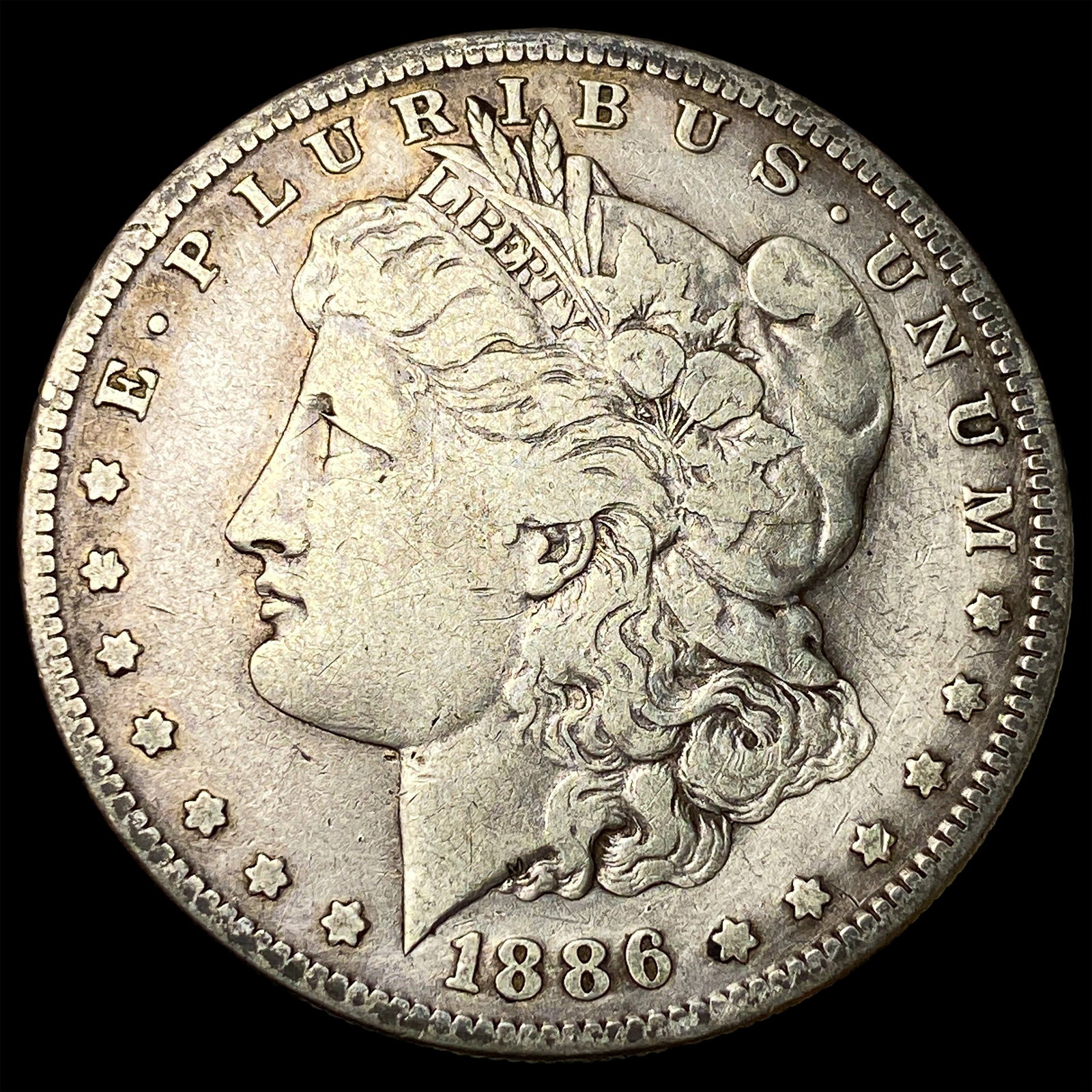 1886-S Silver Morgan Dollar LIGHTLY CIRCULATED: 1886-S Silver Morgan Dollar LIGHTLY CIRCULATED