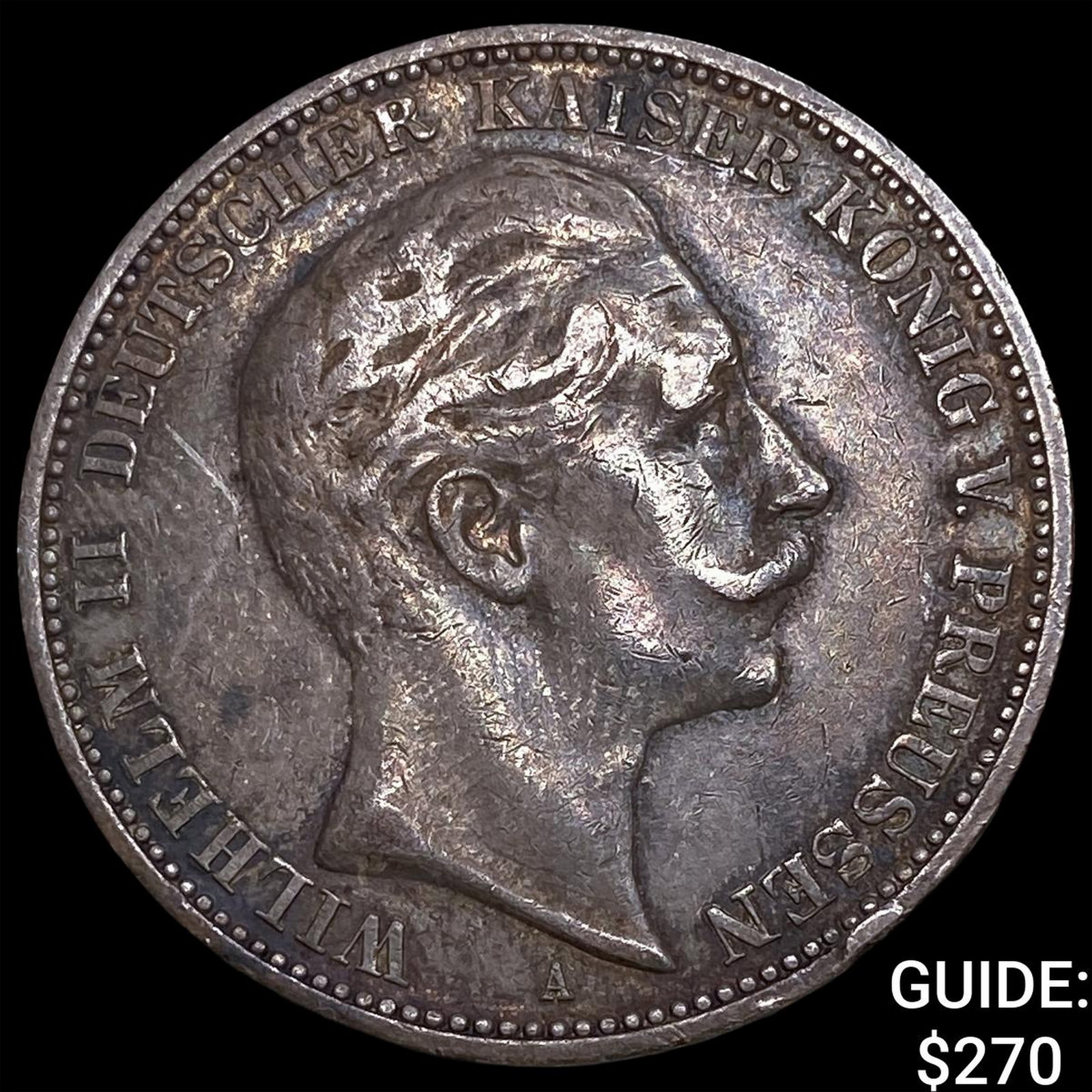 1911A German Prussia Wilhelm II Silver 3 Mark (1 of 2)