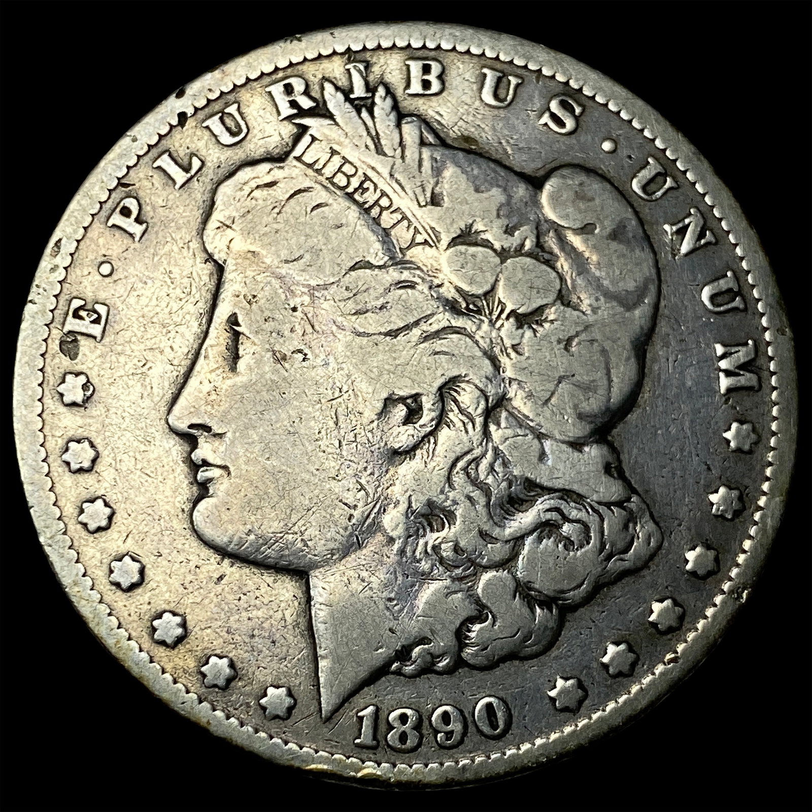 1890-CC Silver Morgan Dollar NICELY CIRCULATED: 1890-CC Silver Morgan Dollar NICELY CIRCULATED