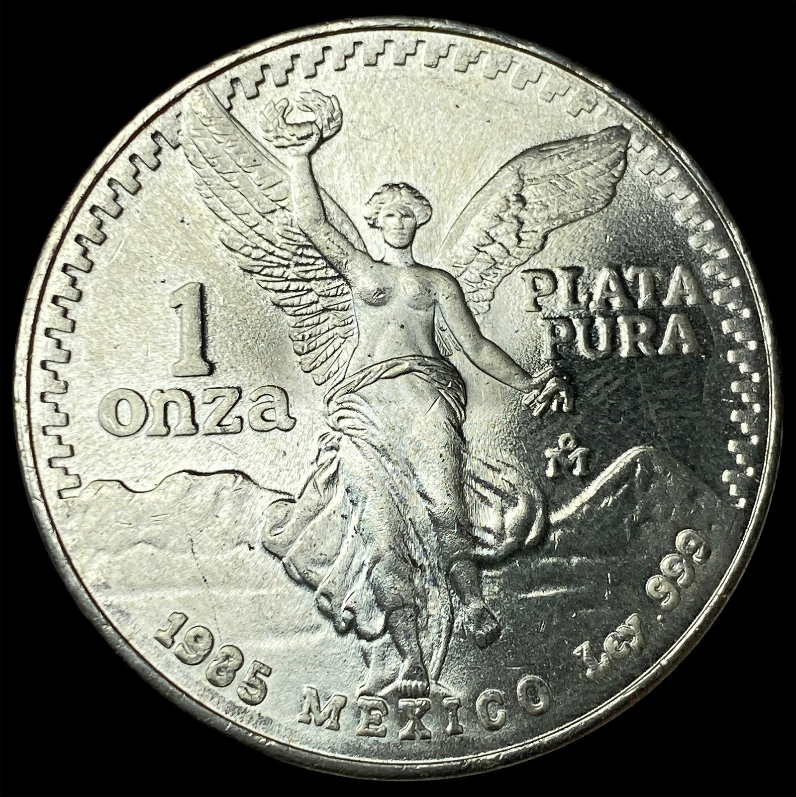 1985 Mexico Silver 1 Onza Libertad CHOICE BU: 1985 Mexico Silver 1 Onza Libertad CHOICE BU