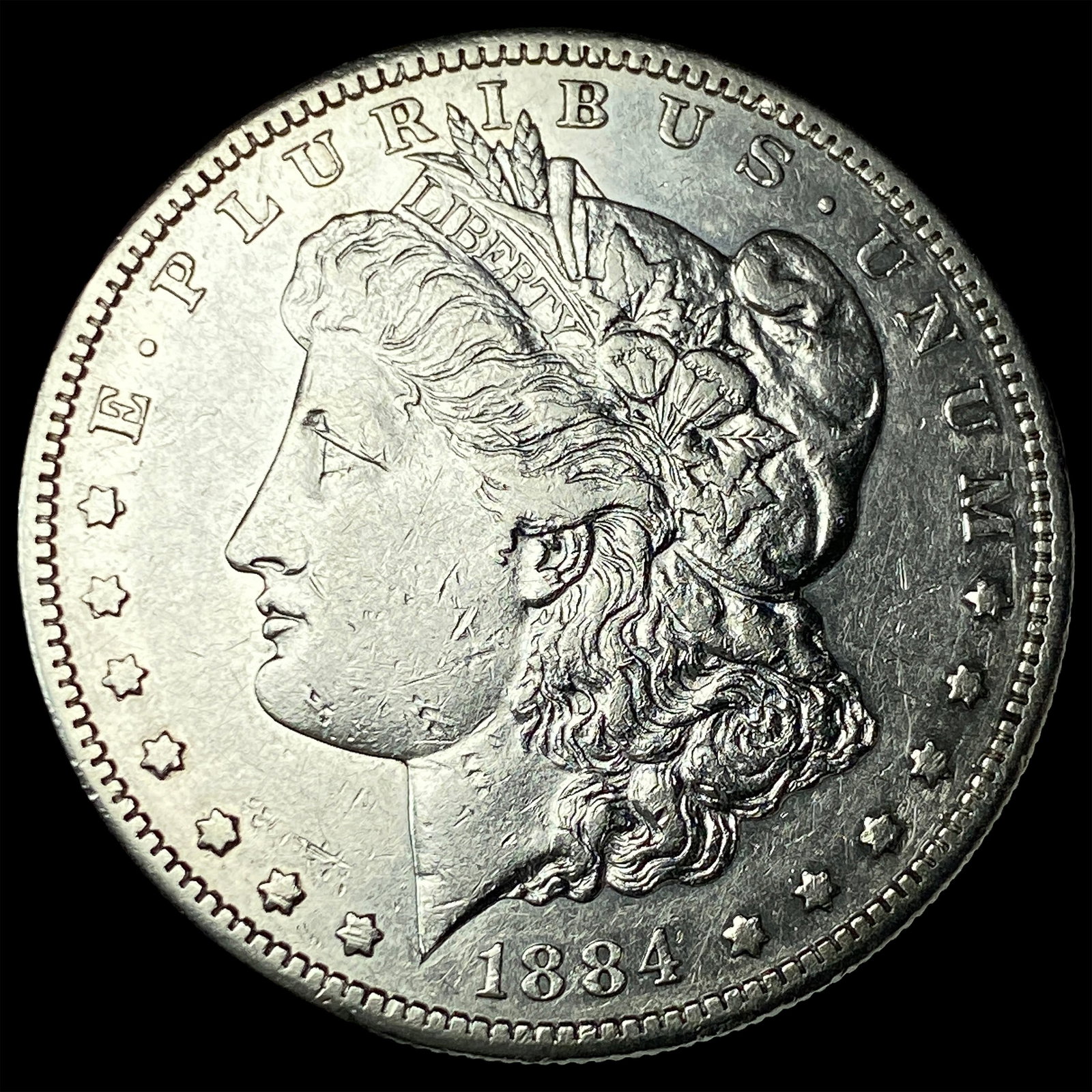 1884-S Silver Morgan Dollar CLOSELY UNCIRCULATED: 1884-S Silver Morgan Dollar CLOSELY UNCIRCULATED