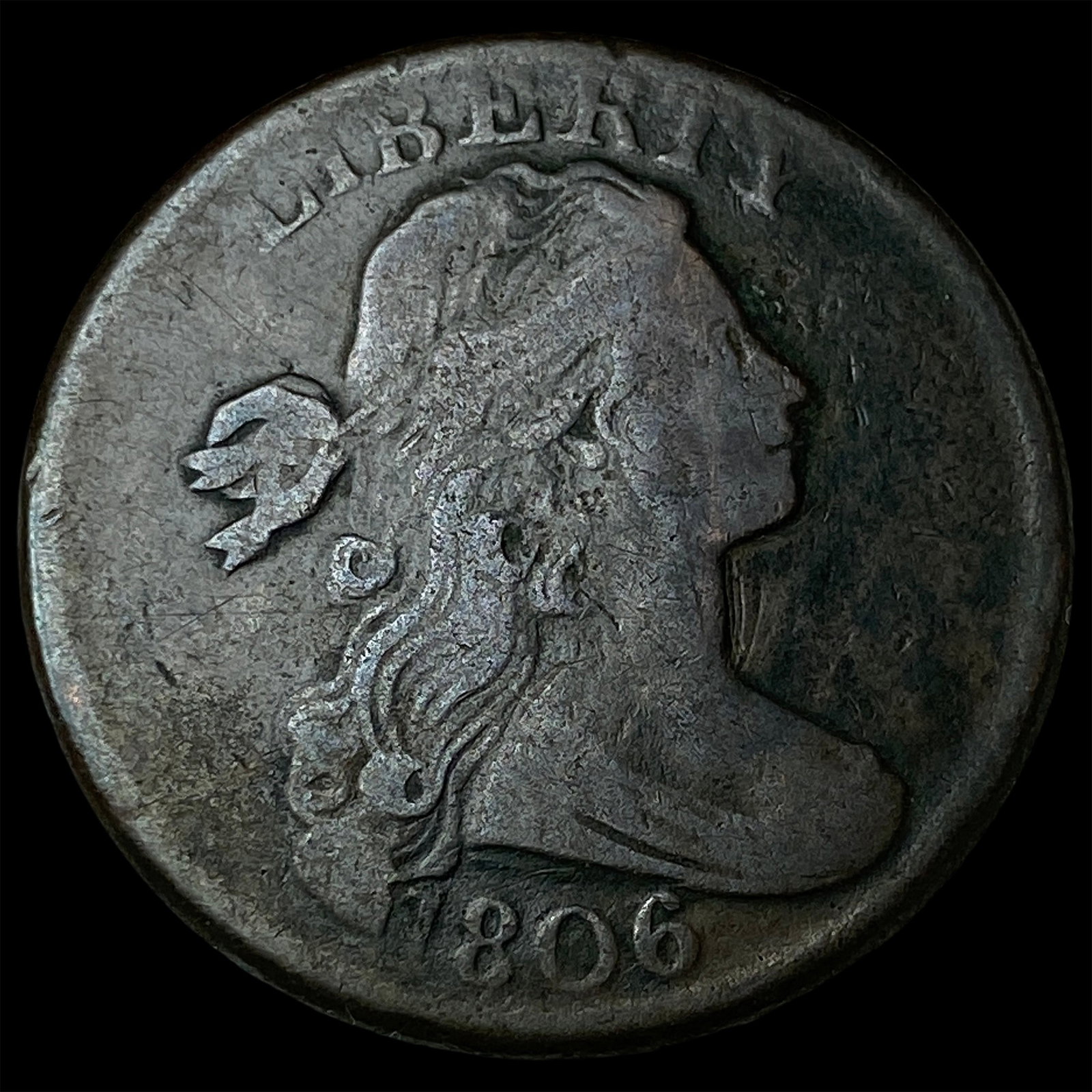 1806 Draped Bust Large Cent LIGHTLY CIRCULATED (1 of 2)