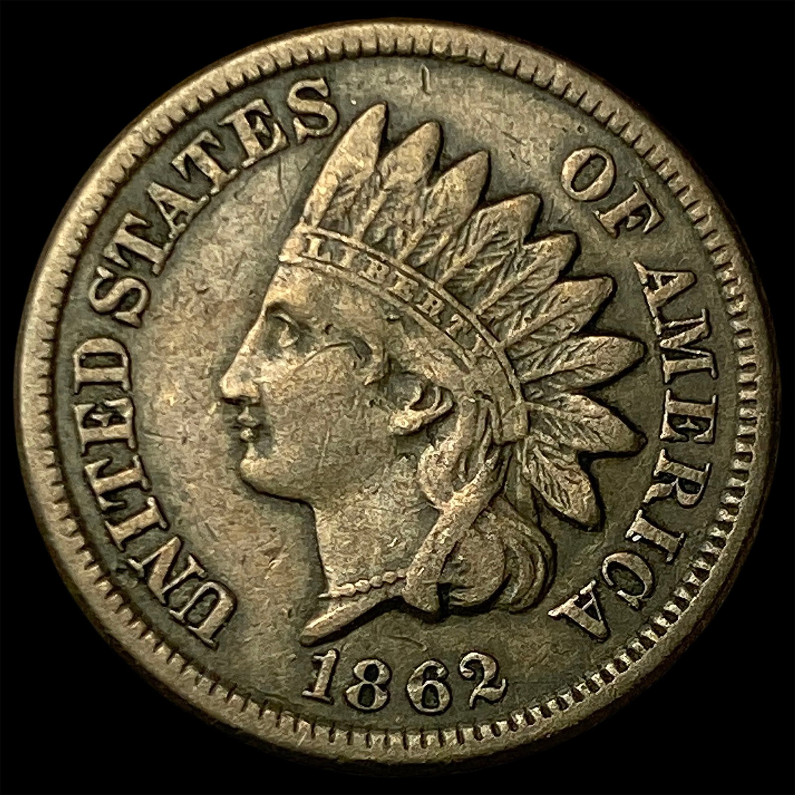 1862 Copper-Nickel Indian Head Cent NEARLY UNCIRCULATED: 1862 Copper-Nickel Indian Head Cent NEARLY UNCIRCULATED
