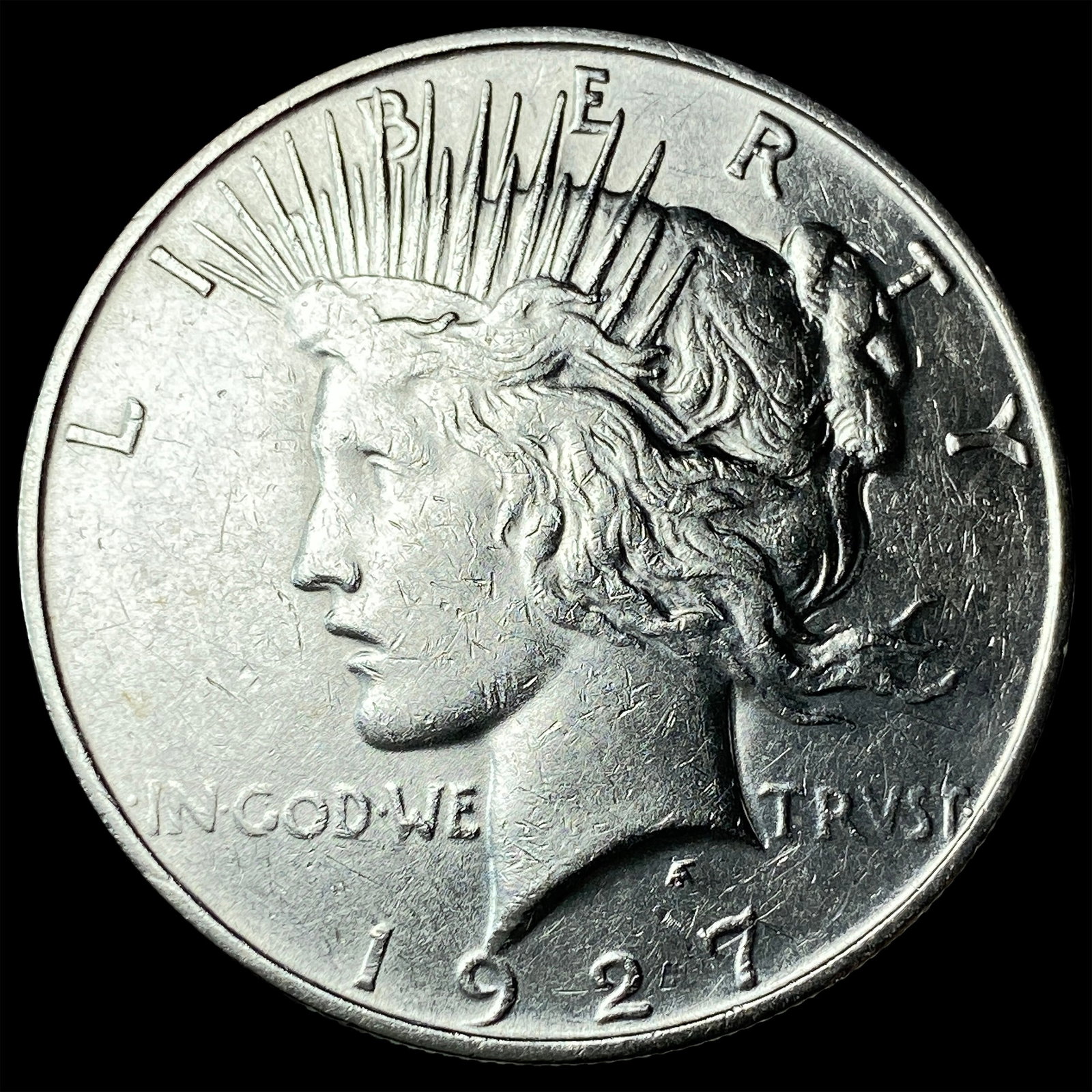 1927 Peace Silver Dollar CLOSELY UNCIRCULATED (1 of 2)