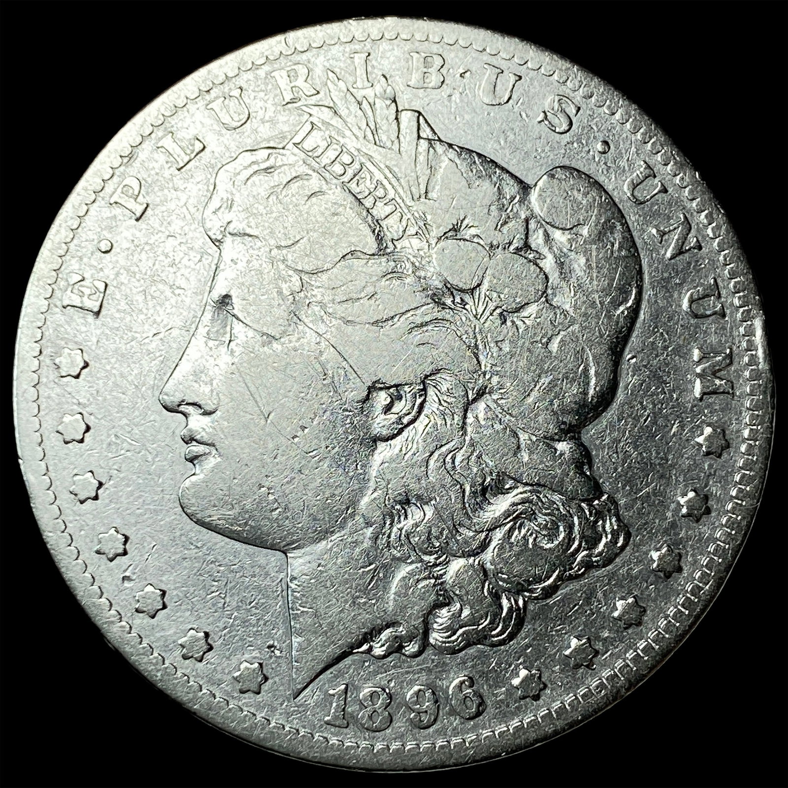 1896-S Silver Morgan Dollar NICELY CIRCULATED: 1896-S Silver Morgan Dollar NICELY CIRCULATED
