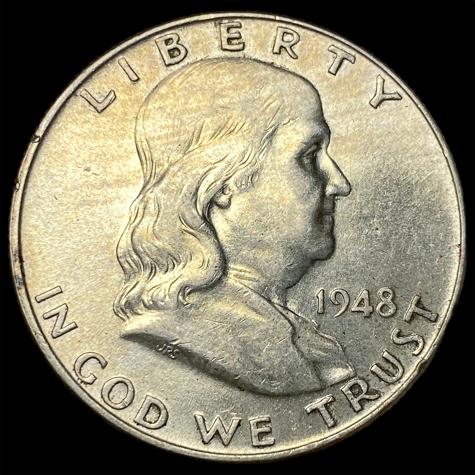 1948 Franklin Silver Half Dollar CHOICE AU (1 of 2)