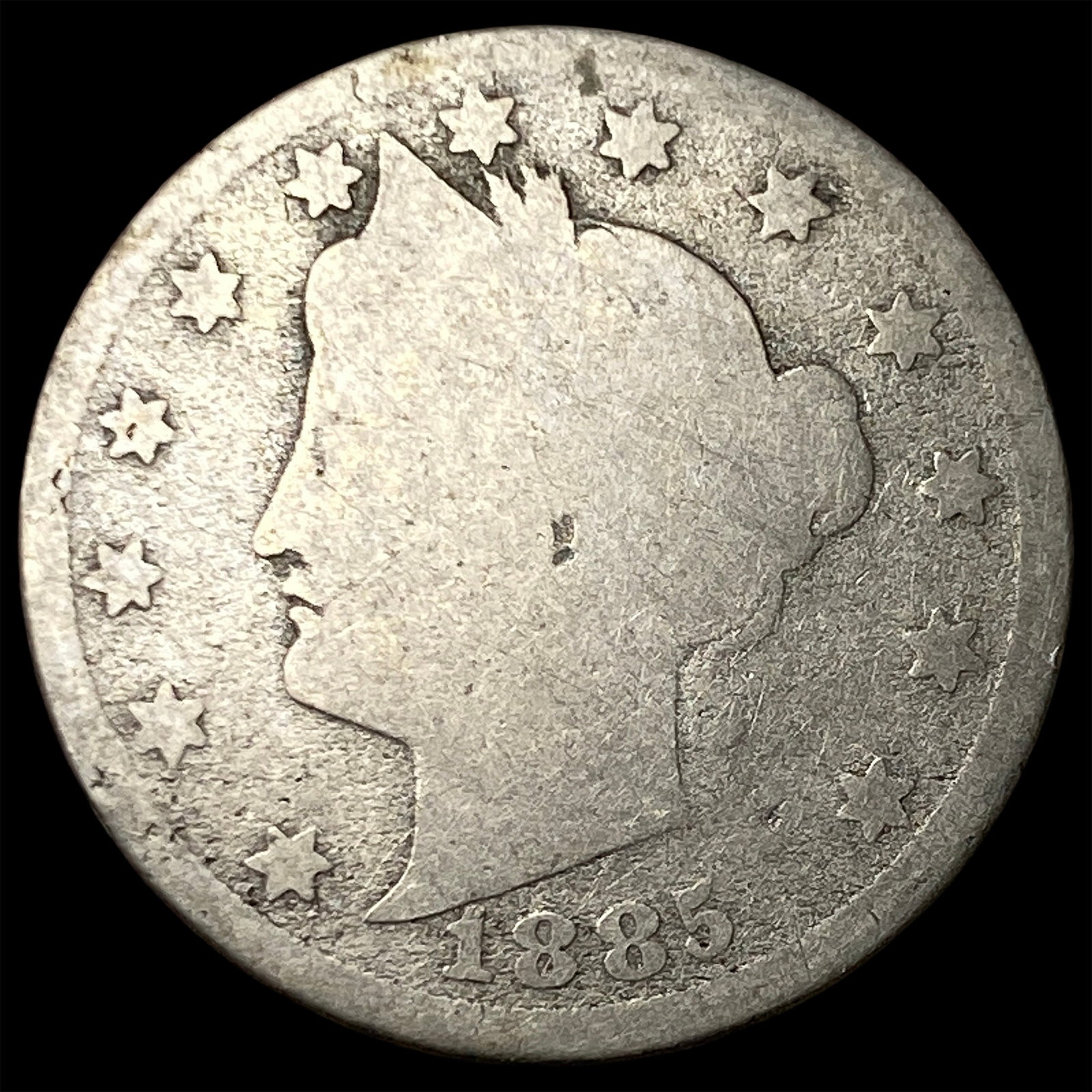 1885 Liberty Head Nickel NICELY CIRCULATED: 1885 Liberty Head Nickel NICELY CIRCULATED