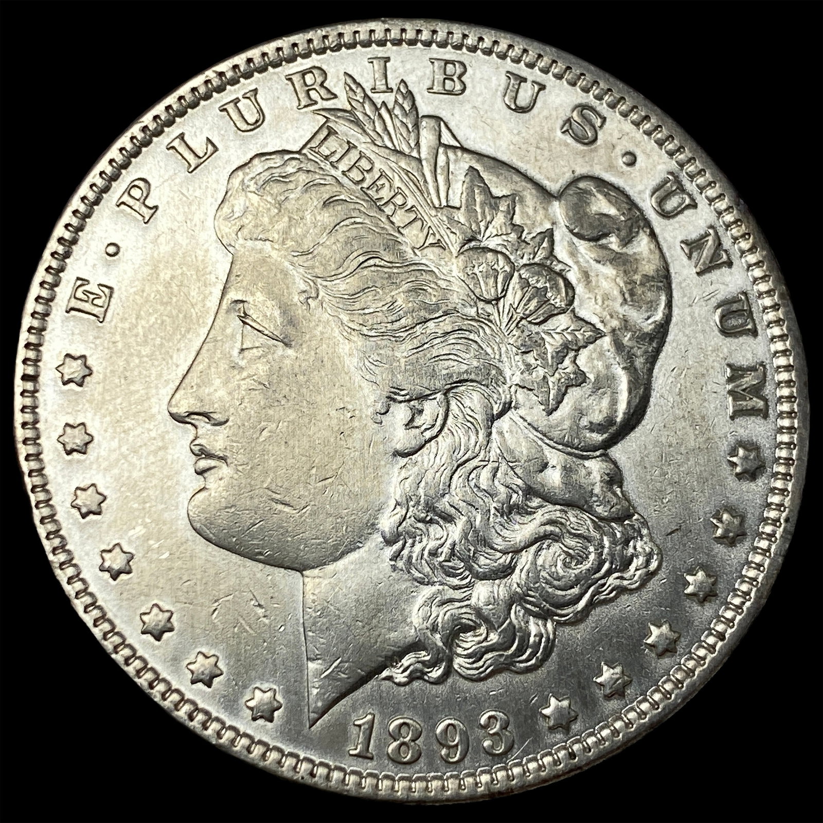 1893 Silver Morgan Dollar CLOSELY UNCIRCULATED: 1893 Silver Morgan Dollar CLOSELY UNCIRCULATED