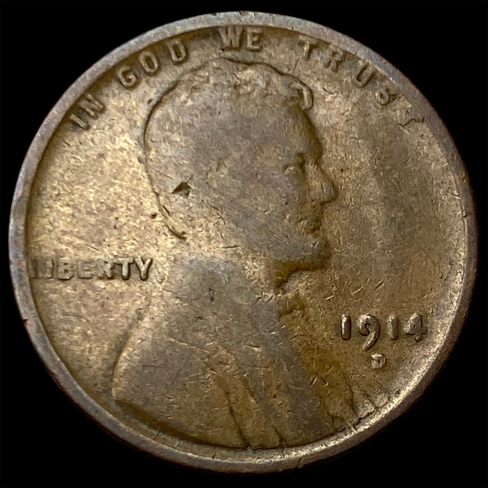 1914-D Lincoln Wheat Cent NICELY CIRCULATED: 1914-D Lincoln Wheat Cent NICELY CIRCULATED