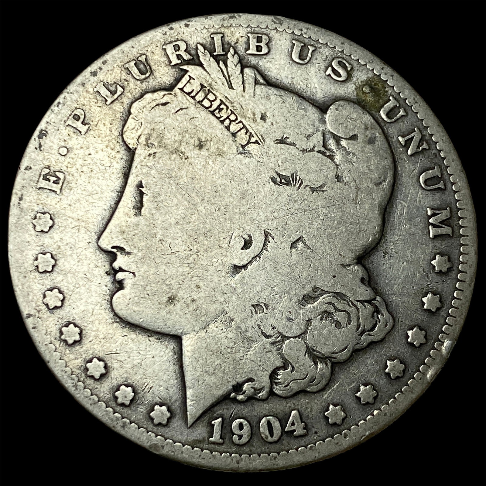 1904-S Silver Morgan Dollar LIGHTLY CIRCULATED: 1904-S Silver Morgan Dollar LIGHTLY CIRCULATED