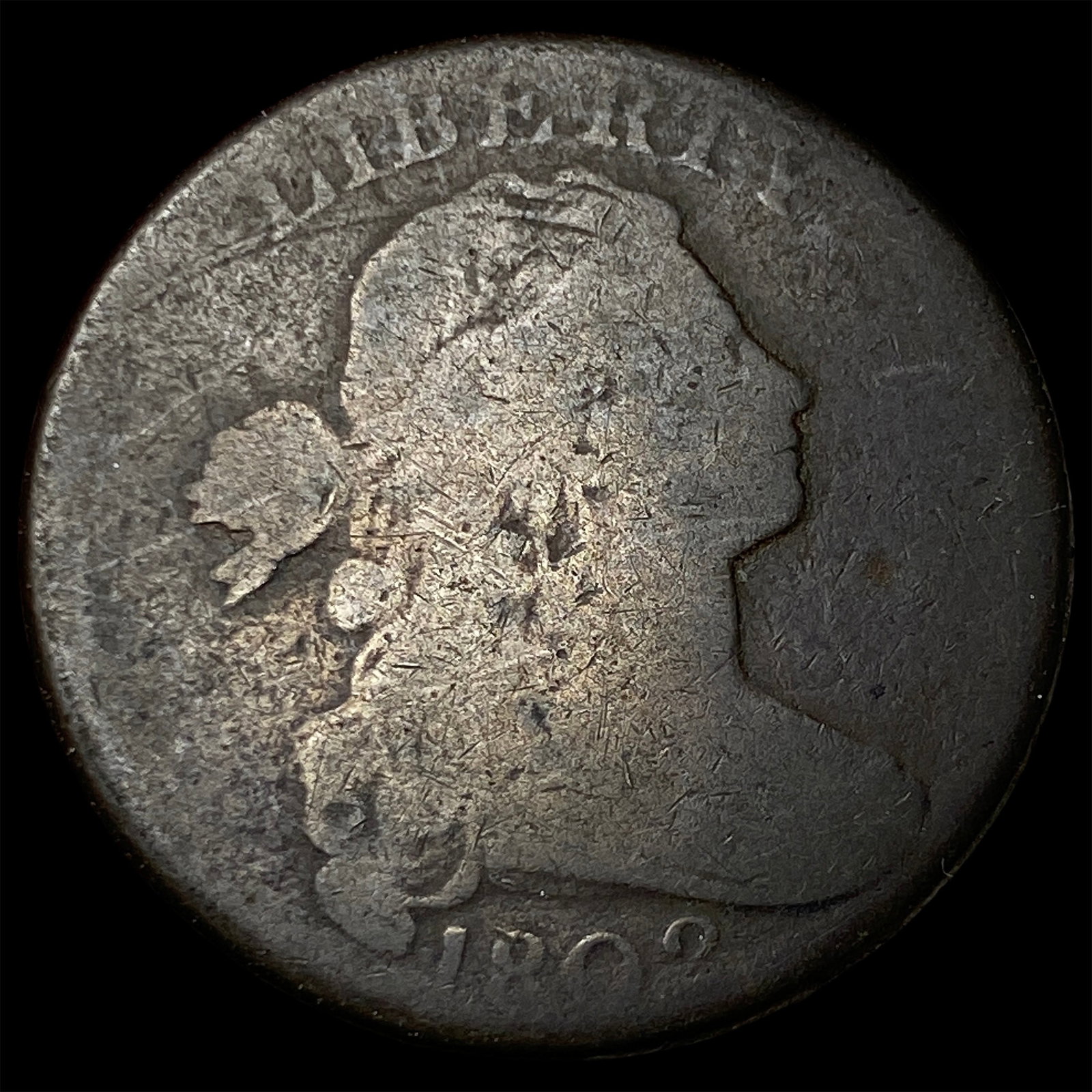 1802 Draped Bust Large Cent NICELY CIRCULATED: 1802 Draped Bust Large Cent NICELY CIRCULATED