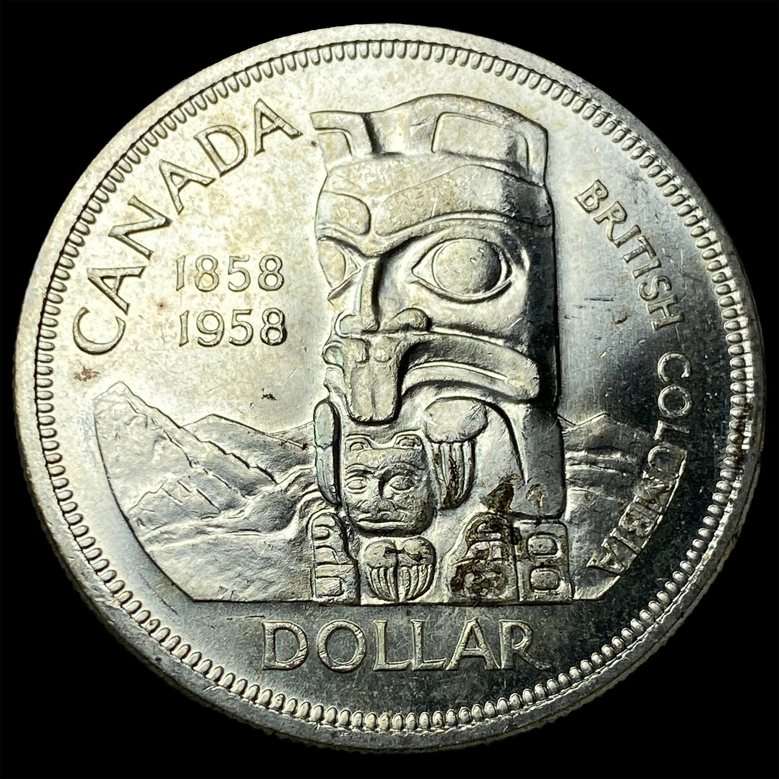1958 Canada Silver Dollar UNCIRCULATED - 2