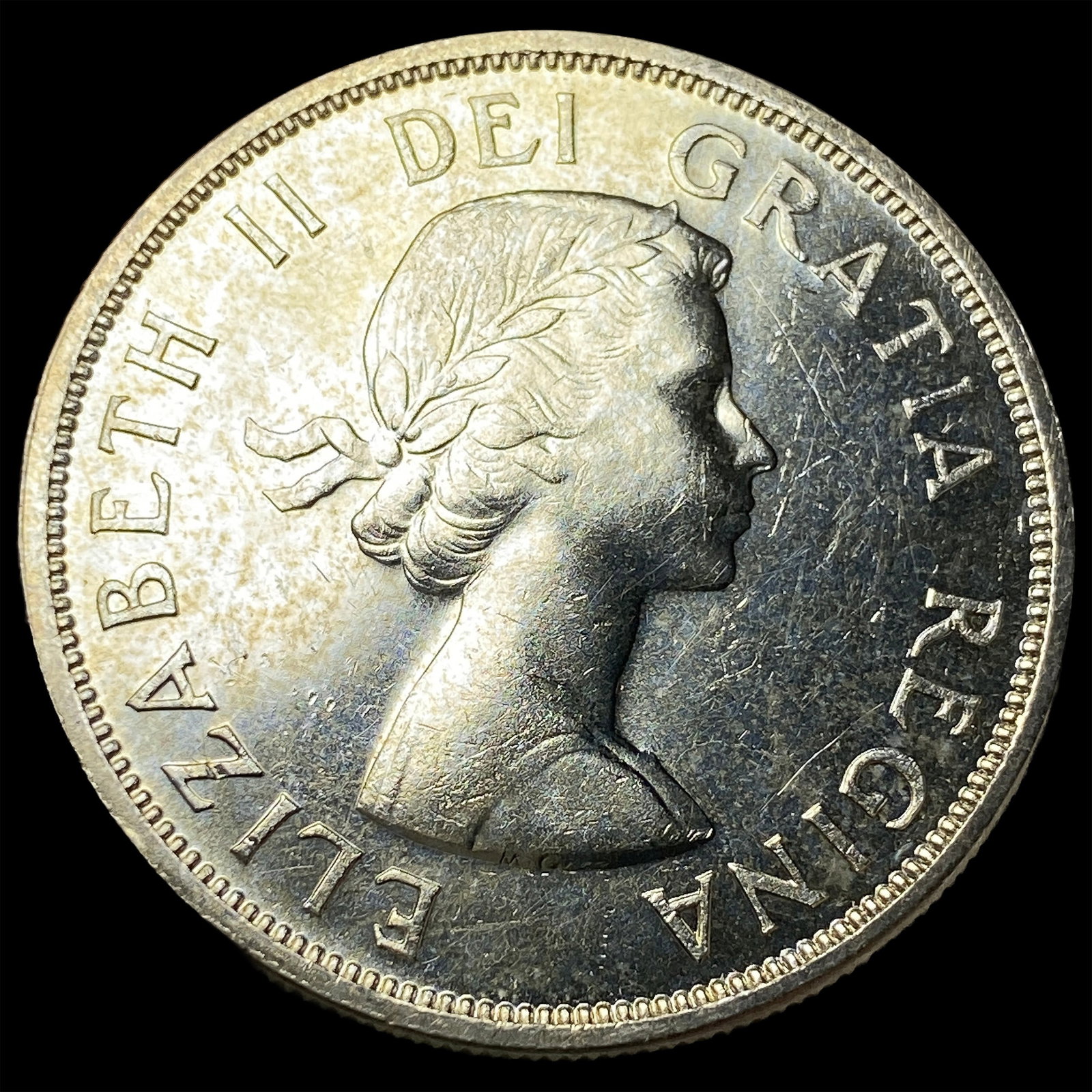 1958 Silver Canadian Dollar British Columbia UNCIRCULATED (1 of 2)