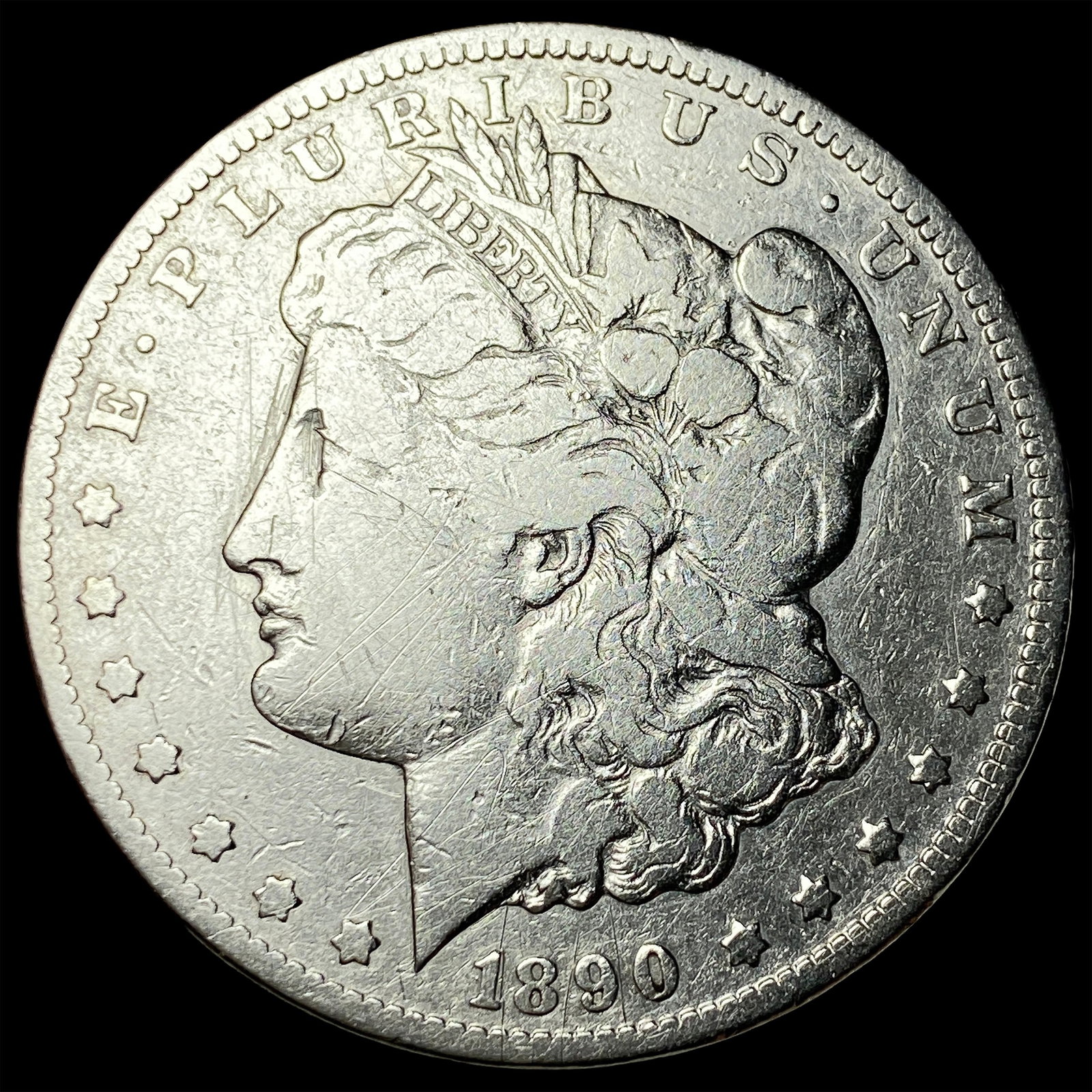 1890-CC Silver Morgan Dollar NICELY CIRCULATED: 1890-CC Silver Morgan Dollar NICELY CIRCULATED