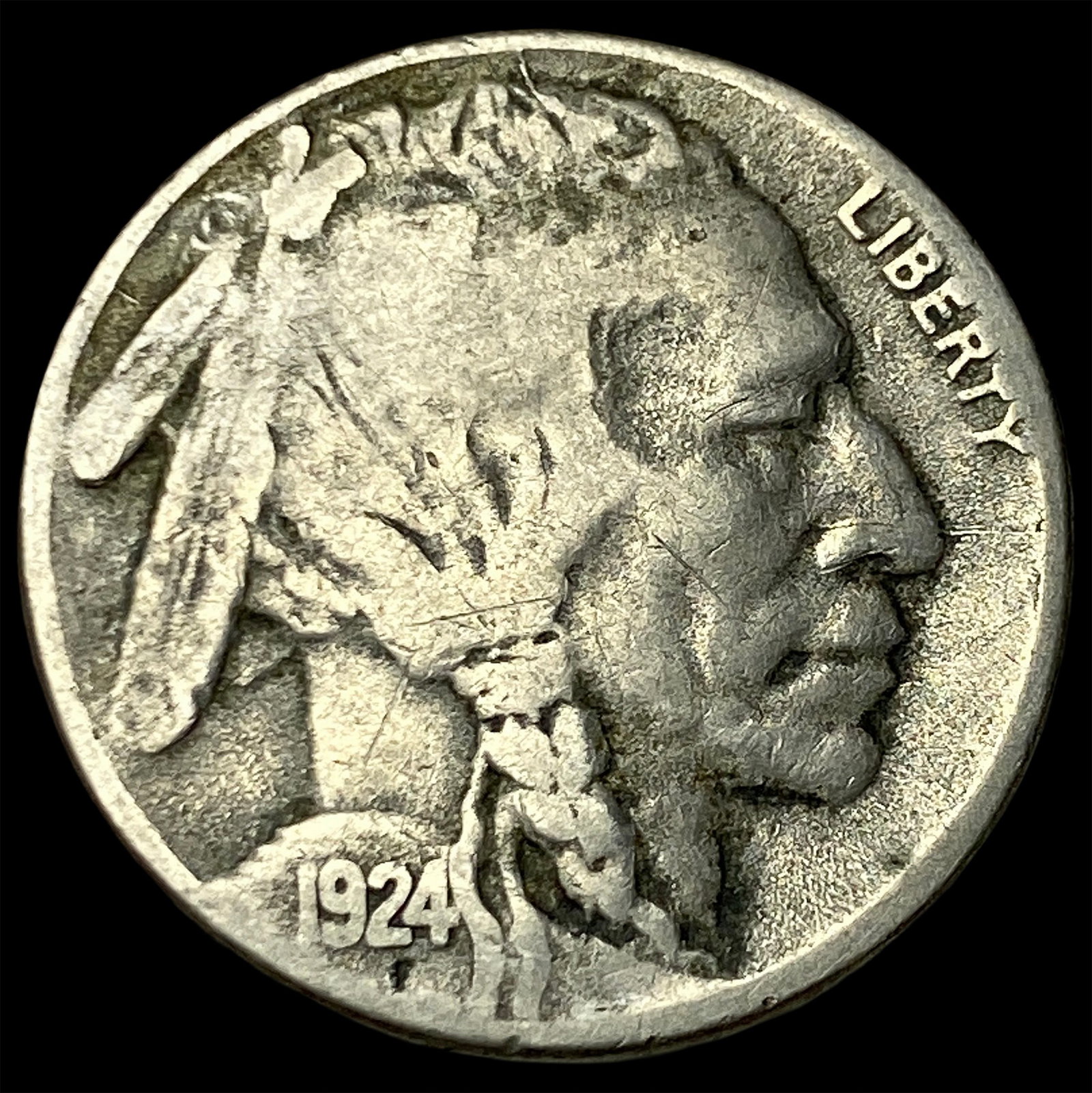 1924-S Buffalo Nickel LIGHTLY CIRCULATED: 1924-S Buffalo Nickel LIGHTLY CIRCULATED