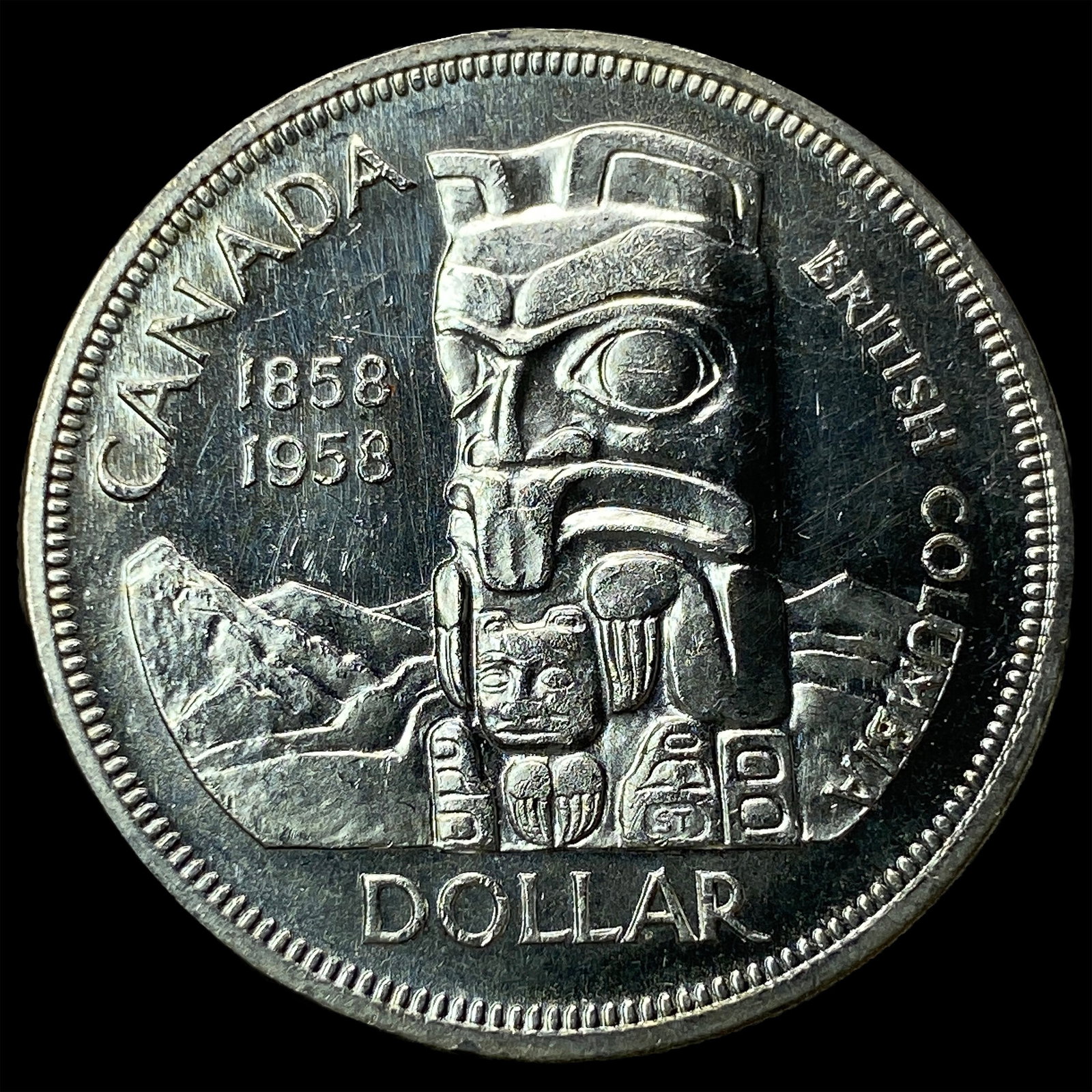 1958 Canada Silver Dollar UNCIRCULATED - 2