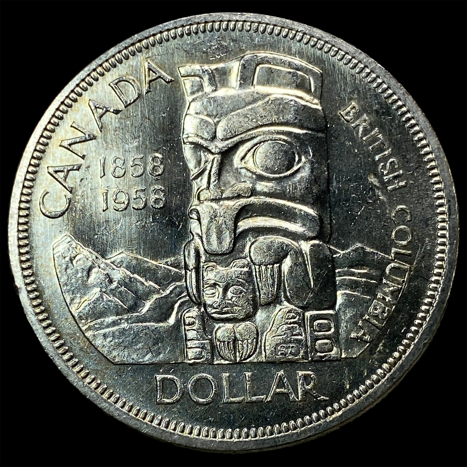 1958 Canada Silver Dollar UNCIRCULATED - 2