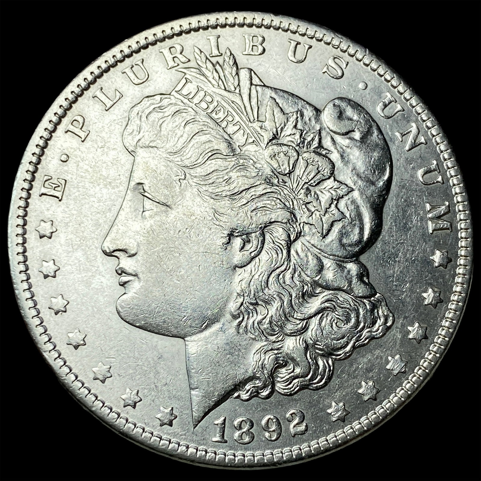 1892 Morgan Silver Dollar CLOSELY UNCIRCULATED: 1892 Morgan Silver Dollar CLOSELY UNCIRCULATED