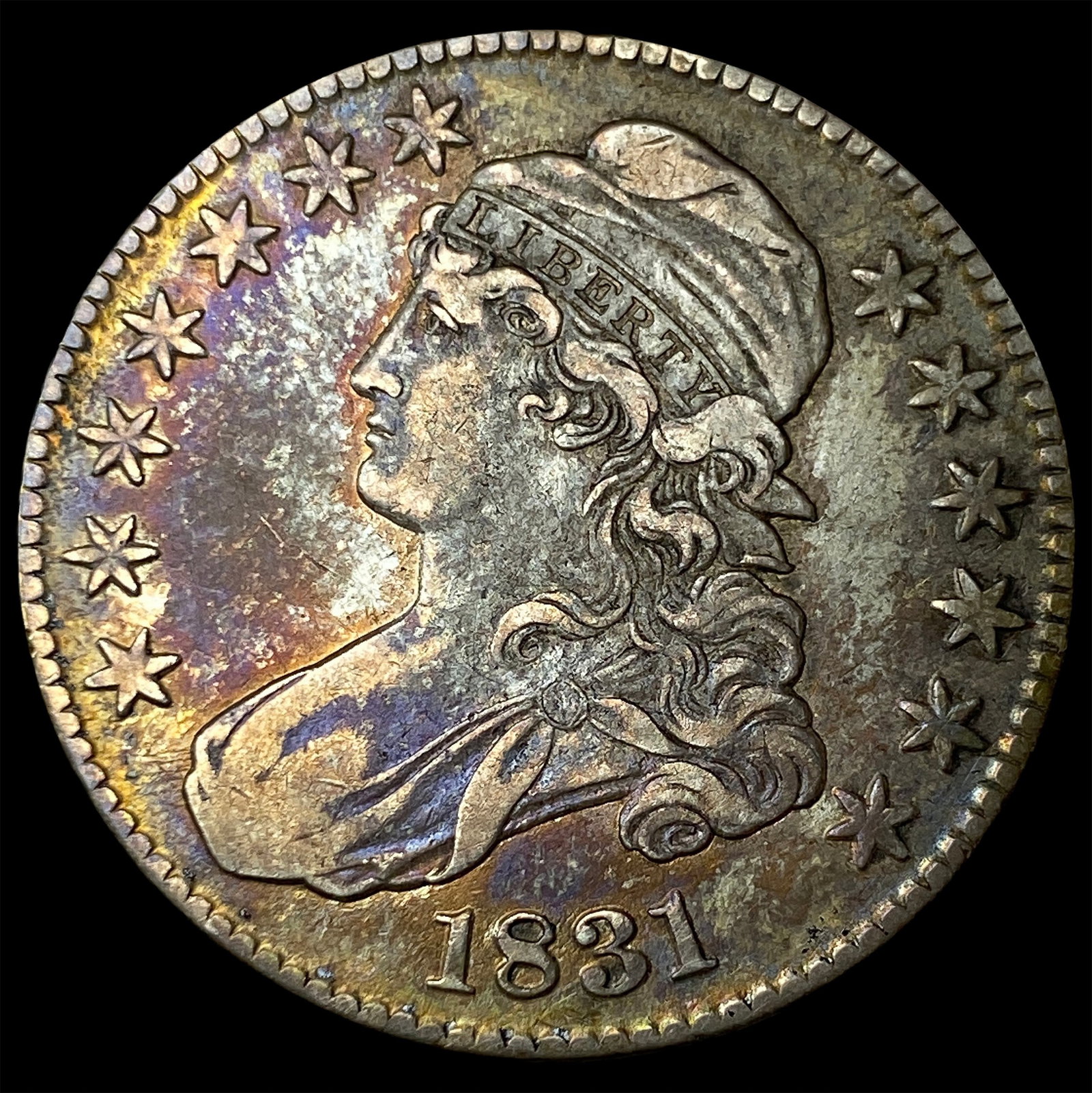 1831 Capped Bust Half Dollar NEARLY UNCIRCULATED (1 of 2)