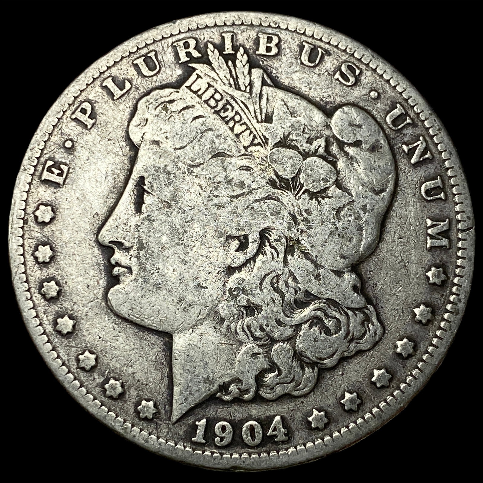 1904-S Silver Morgan Dollar LIGHTLY CIRCULATED: 1904-S Silver Morgan Dollar LIGHTLY CIRCULATED