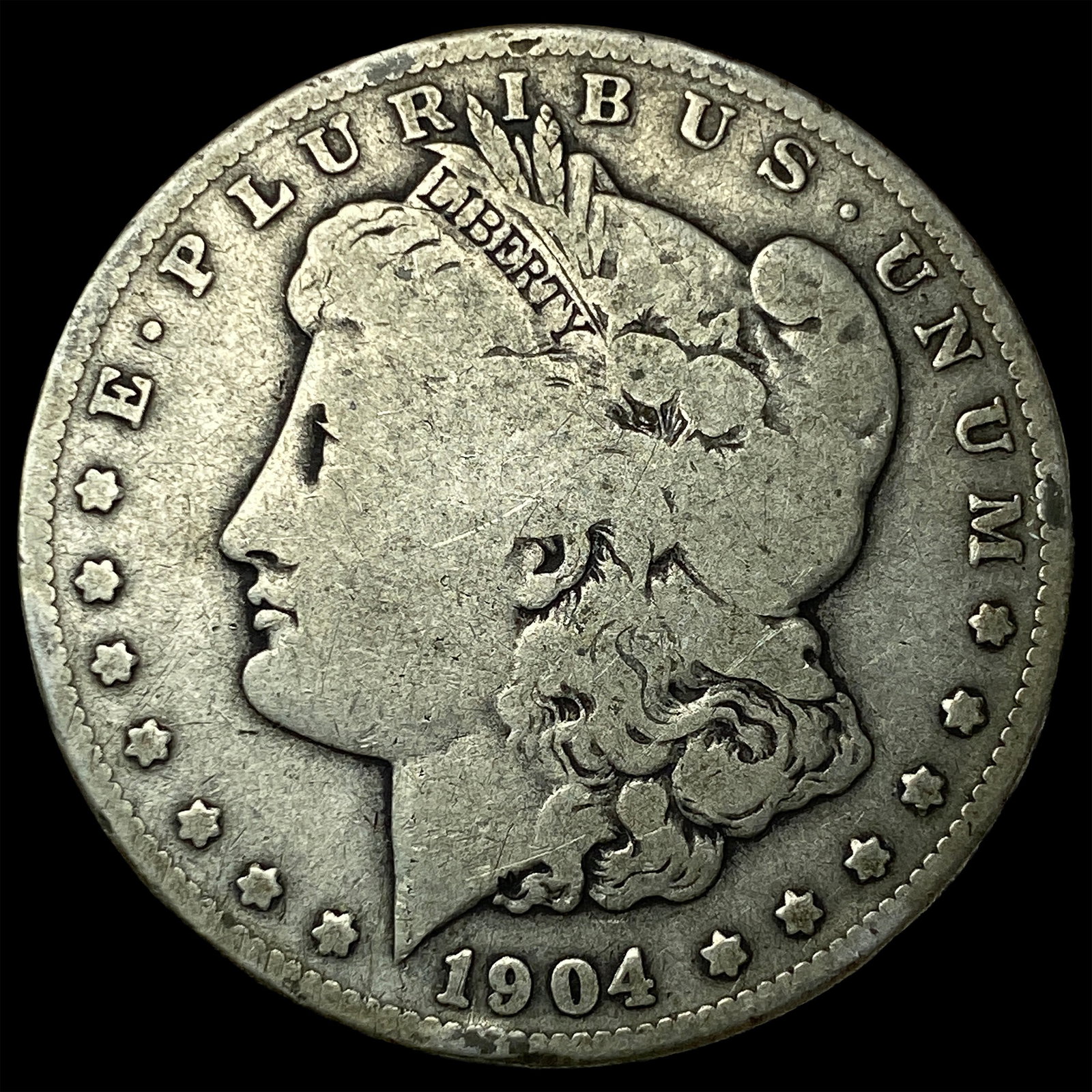 1904-S Silver Morgan Dollar LIGHTLY CIRCULATED: 1904-S Silver Morgan Dollar LIGHTLY CIRCULATED