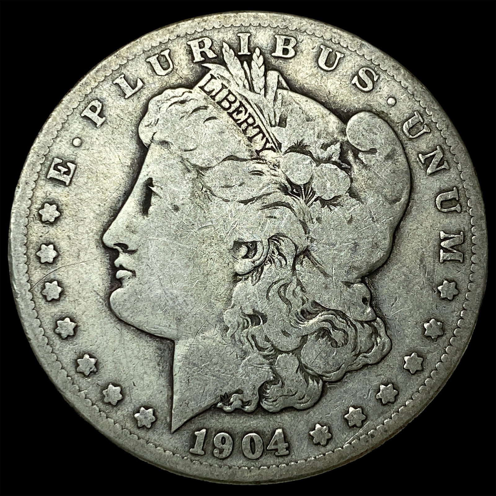 1904-S Silver Morgan Dollar LIGHTLY CIRCULATED: 1904-S Silver Morgan Dollar LIGHTLY CIRCULATED