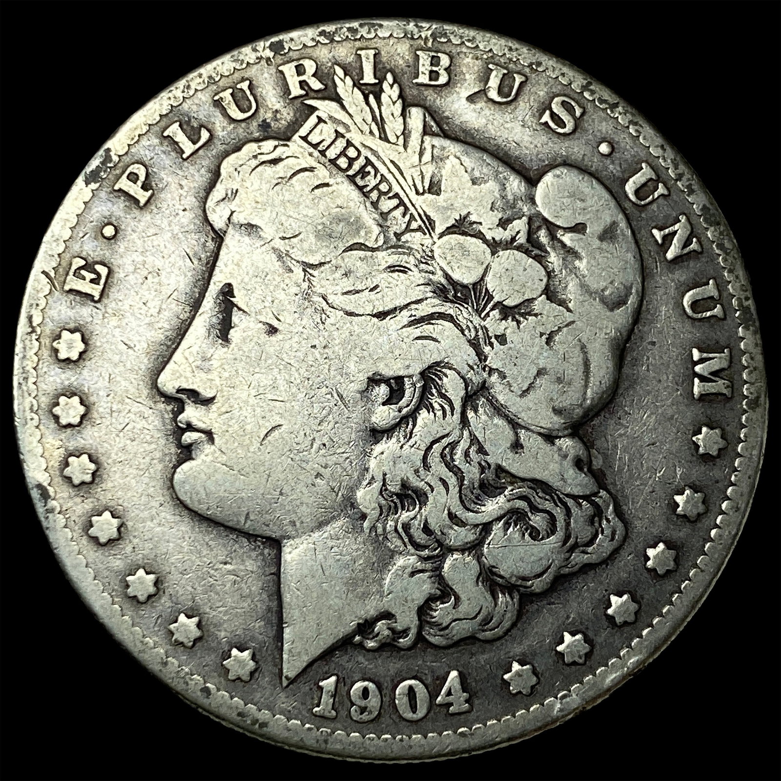 1904-S Silver Morgan Dollar LIGHTLY CIRCULATED: 1904-S Silver Morgan Dollar LIGHTLY CIRCULATED