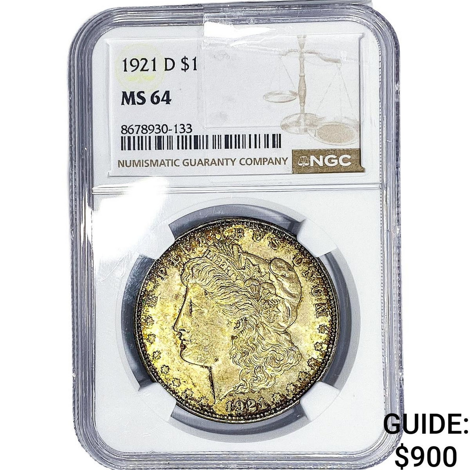 1921-D Morgan Silver Dollar NGC MS64 (1 of 2)