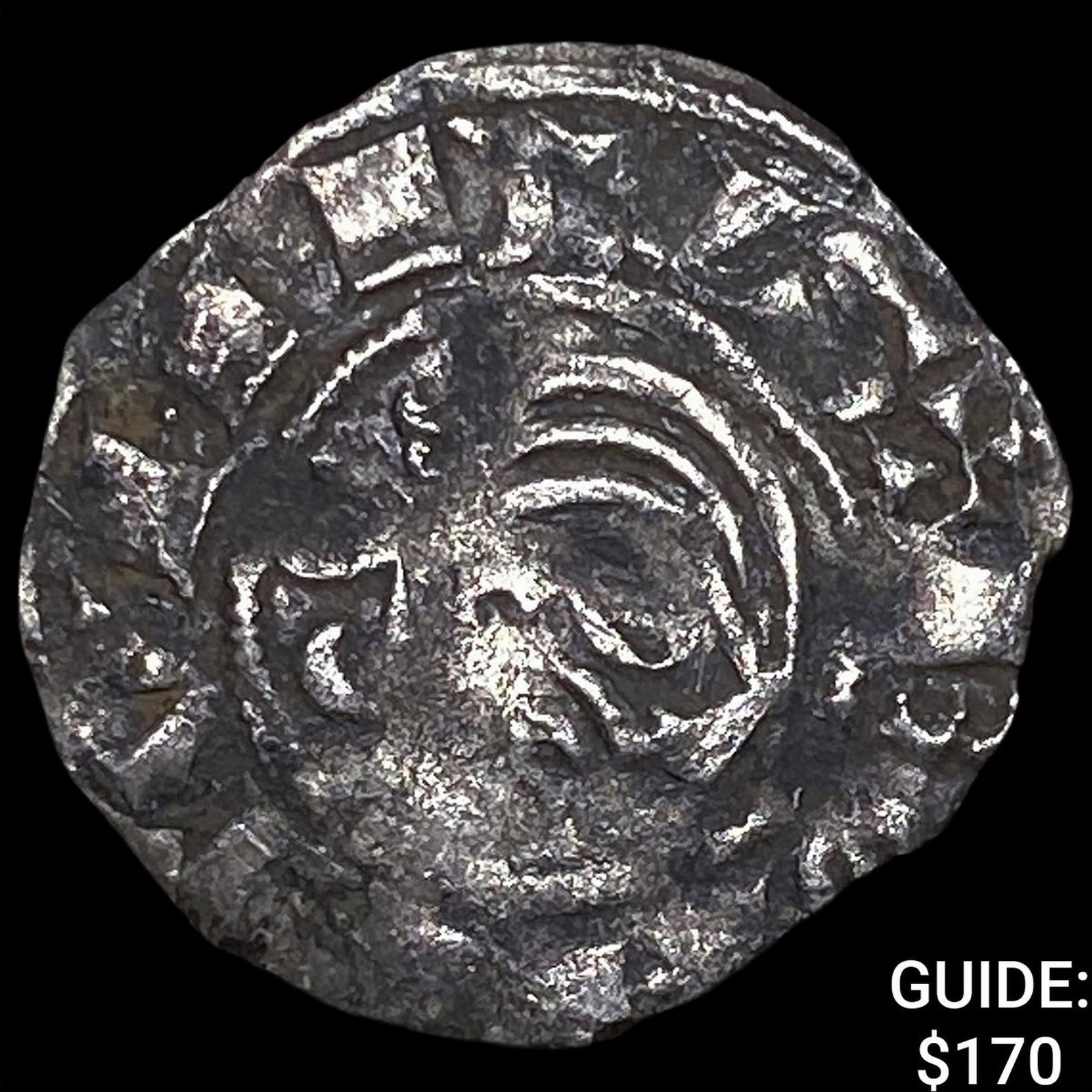 Crusades Anitoch Bohemond III Silver Denar: Crusades Anitoch Bohemond III Silver Denar