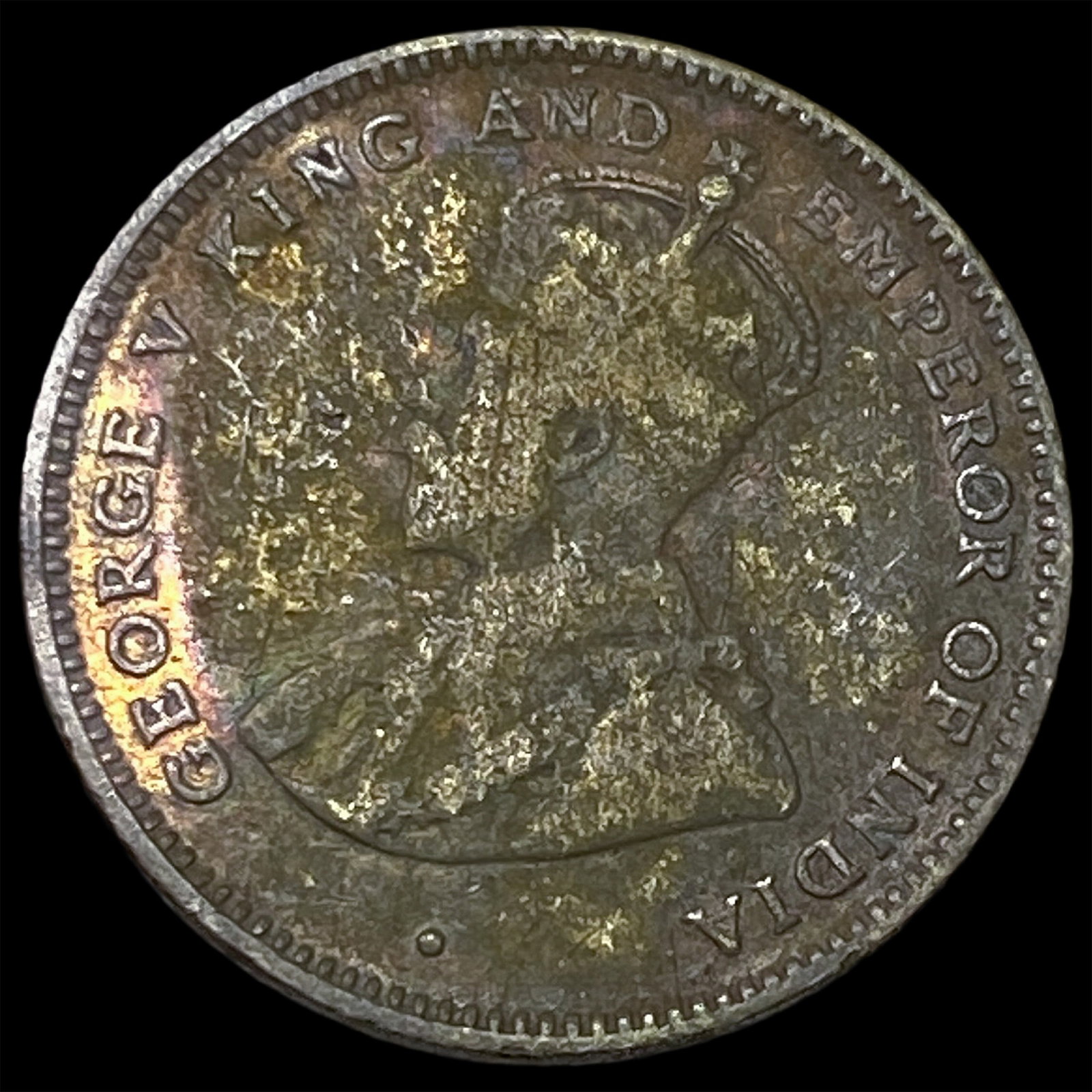 1920 Ceylon Silver 25 Cents (1 of 2)