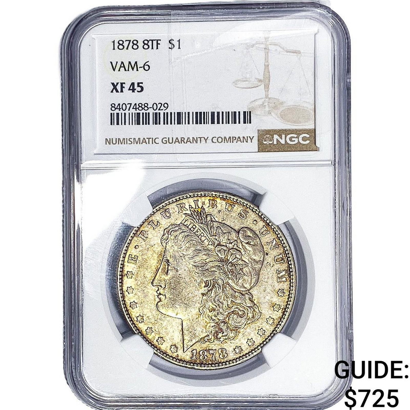 1878 8TF Morgan Silver Dollar NGC XF45 VAM-6 (1 of 2)