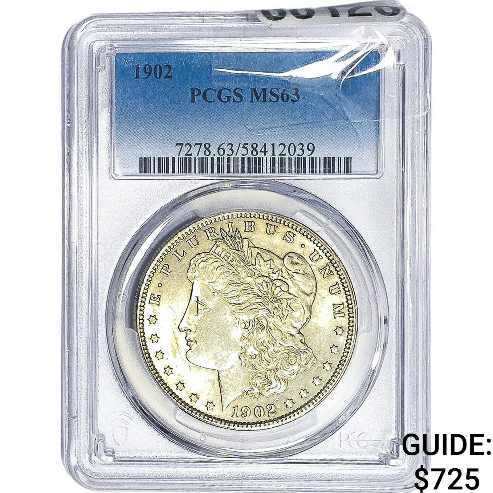 1902 Morgan Silver Dollar PCGS MS63: 1902 Morgan Silver Dollar PCGS MS63