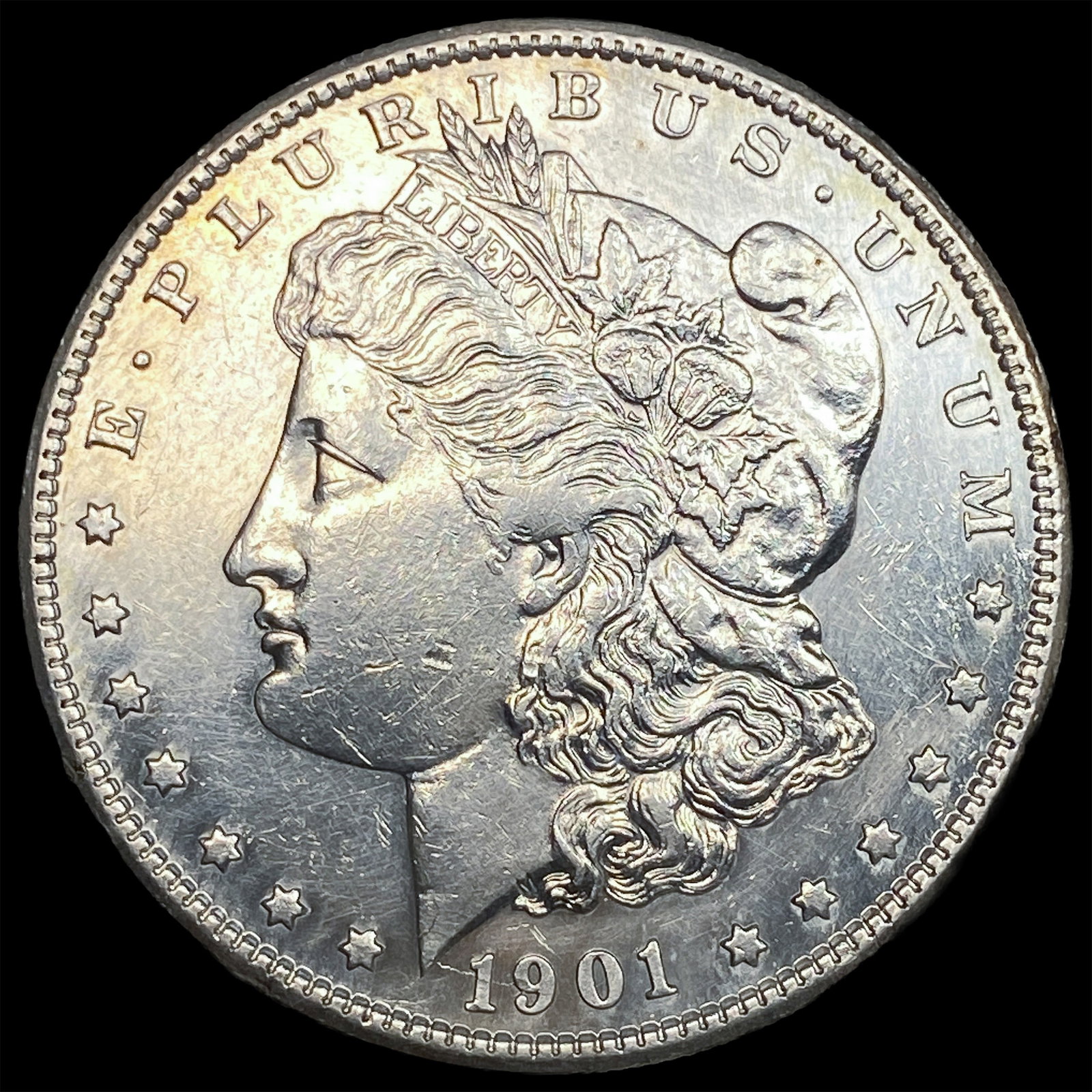 1901-S Silver Morgan Dollar CHOICE AU: 1901-S Silver Morgan Dollar CHOICE AU