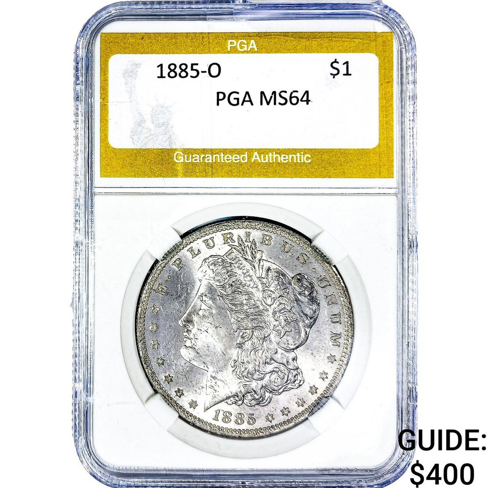 1885-O Morgan Silver Dollar PGA MS64: 1885-O Morgan Silver Dollar PGA MS64