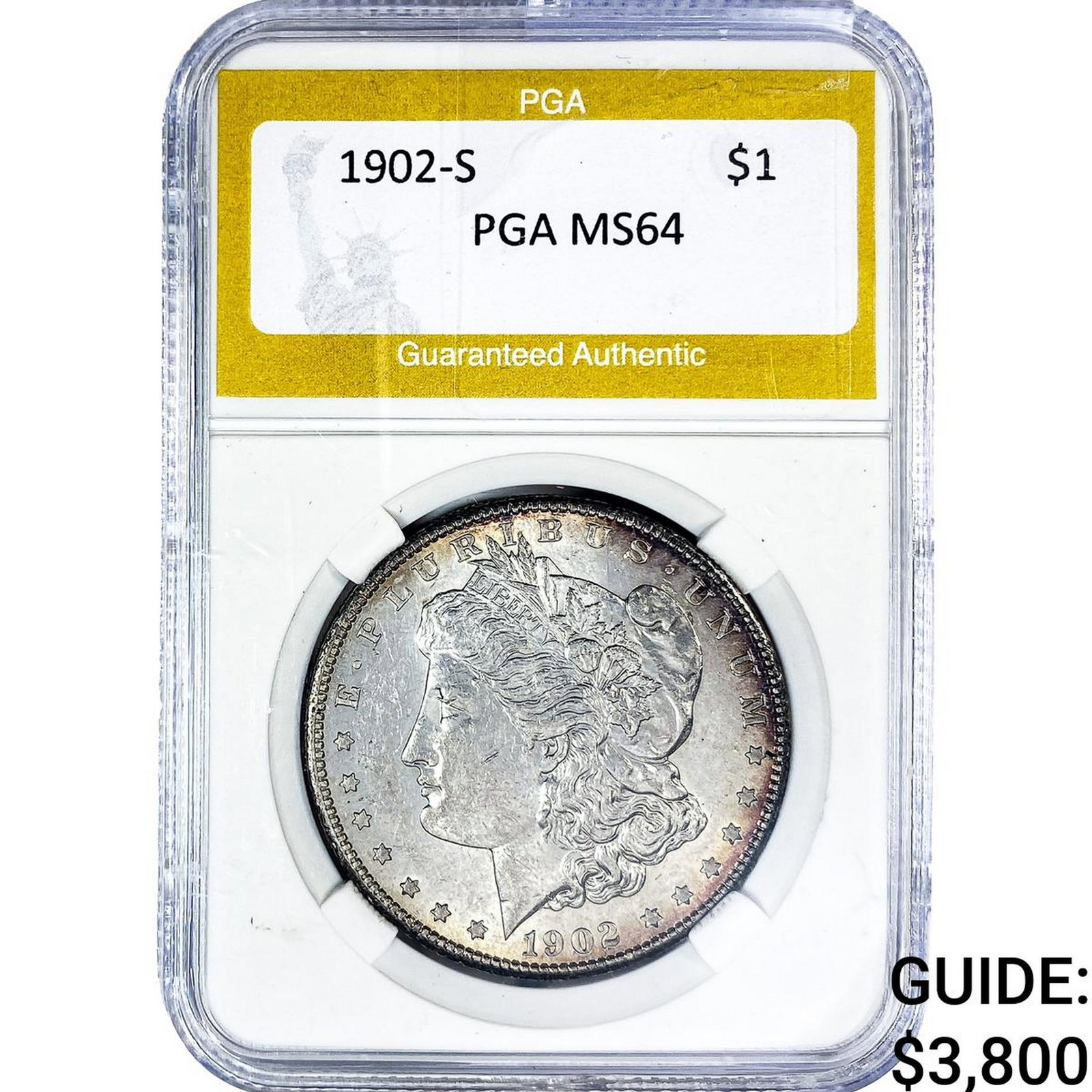 1902-S Morgan Silver Dollar PGA MS64 (1 of 2)
