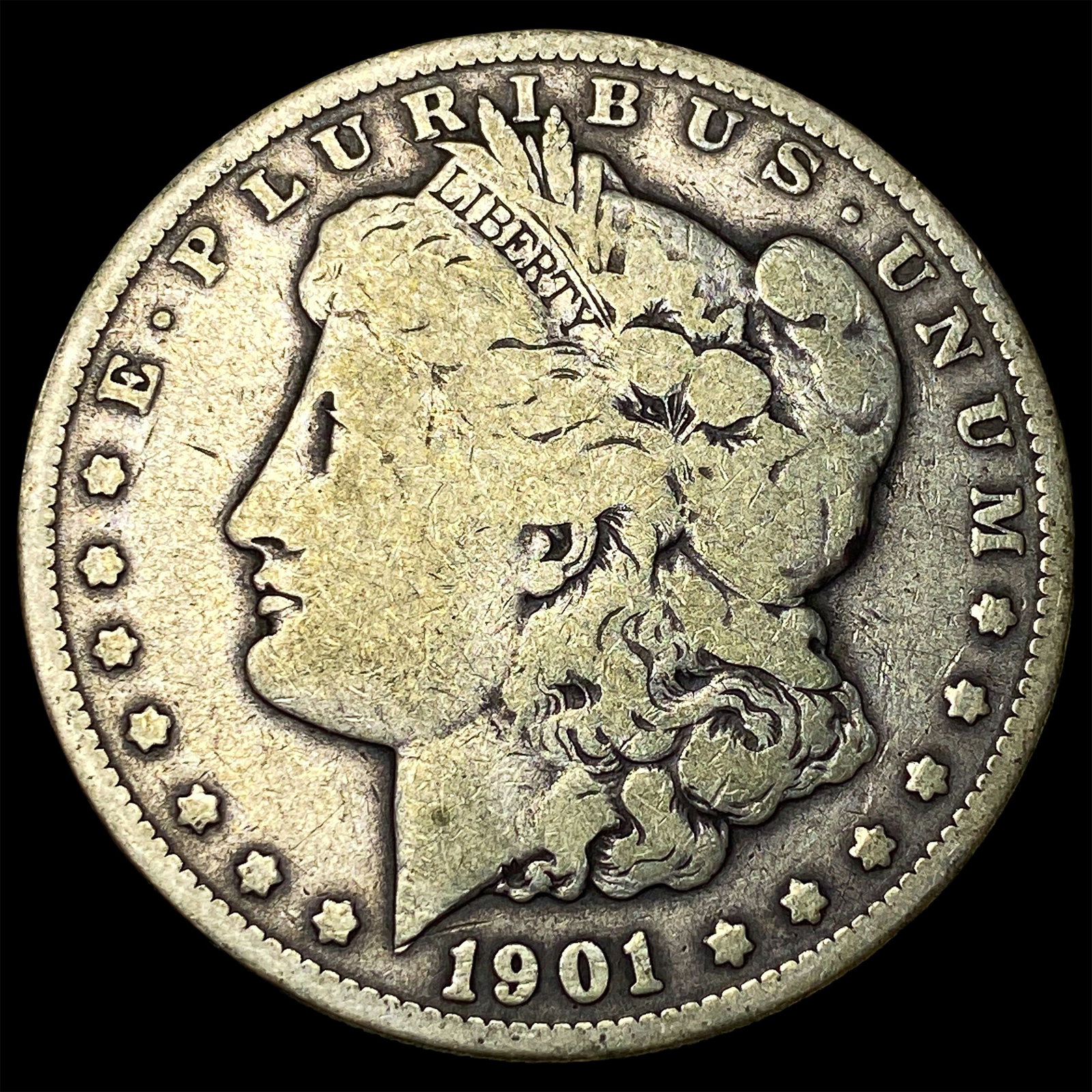 1901 Silver Morgan Dollar LIGHTLY CIRCULATED: 1901 Silver Morgan Dollar LIGHTLY CIRCULATED
