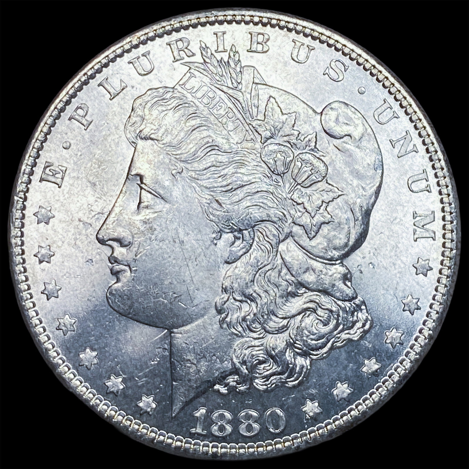 1880 Morgan Silver Dollar GEM BU: 1880 Morgan Silver Dollar GEM BU