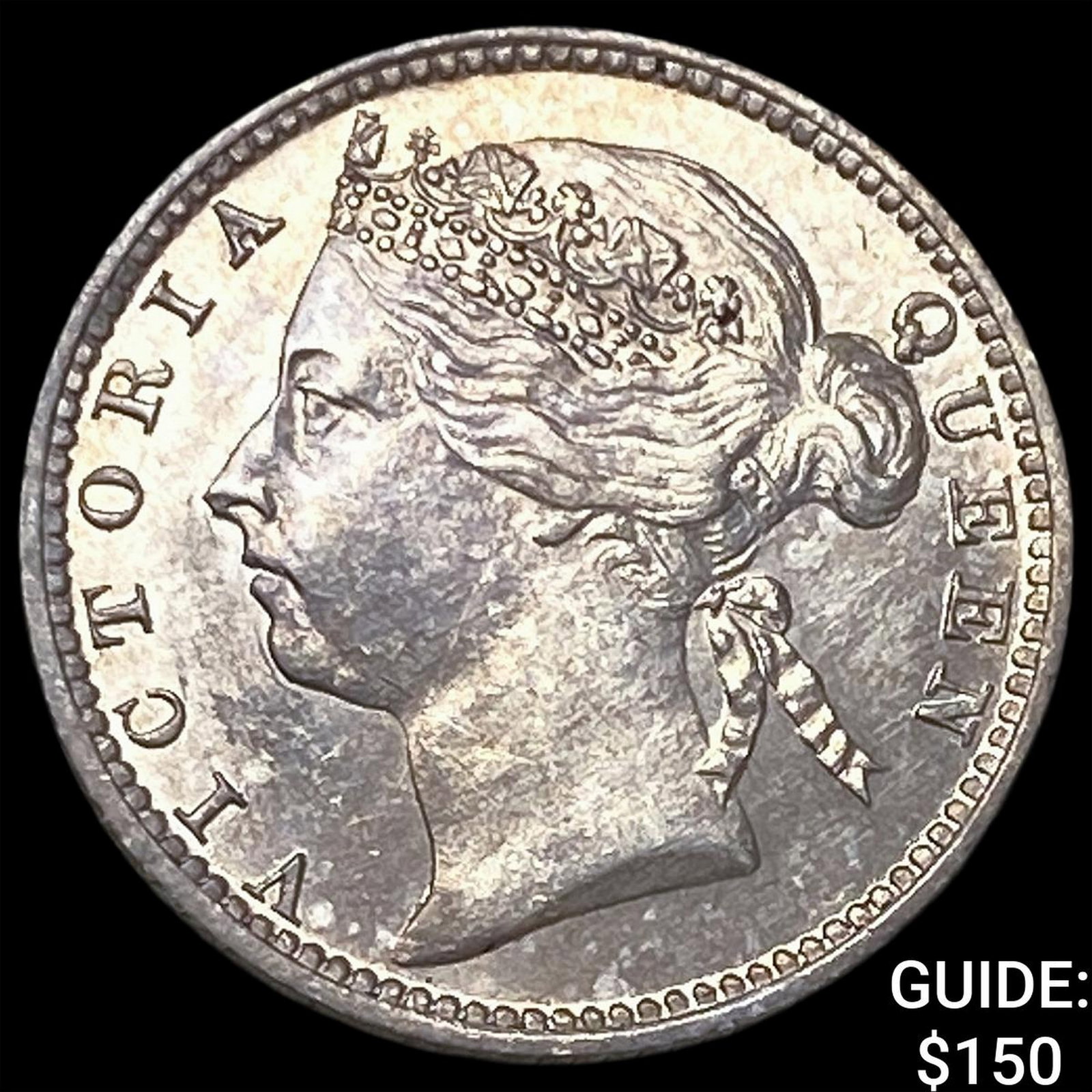1898 Straits Settlemants Silver 10 Cents (1 of 2)