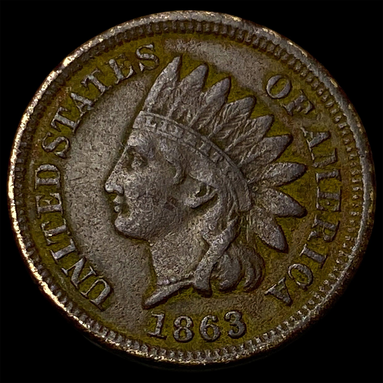 1863 Indian Head Cent NEARLY UNCIRCULATED: 1863 Indian Head Cent NEARLY UNCIRCULATED