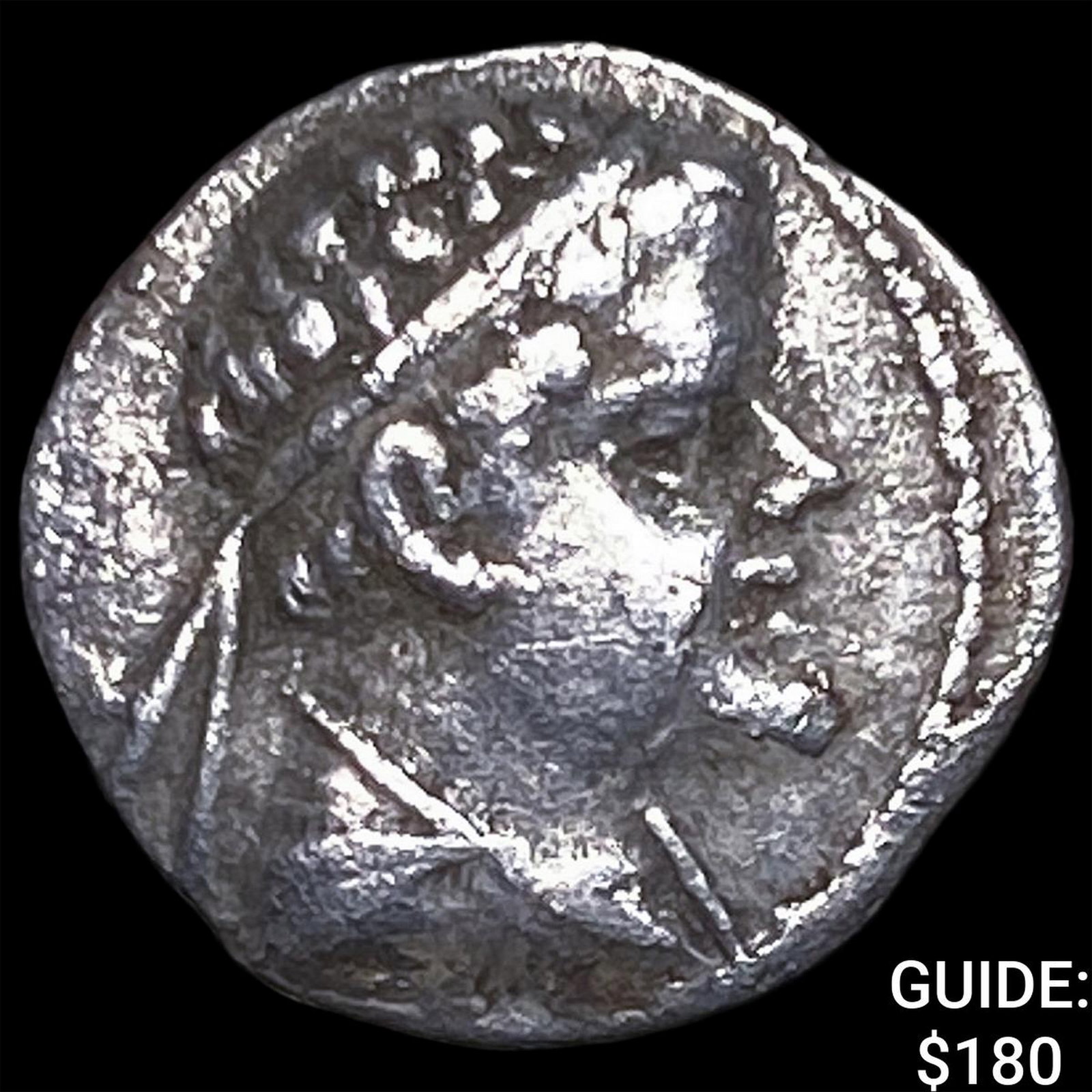 Bactria Eucrstides I c. 170-145 BC Silver Obol (1 of 2)
