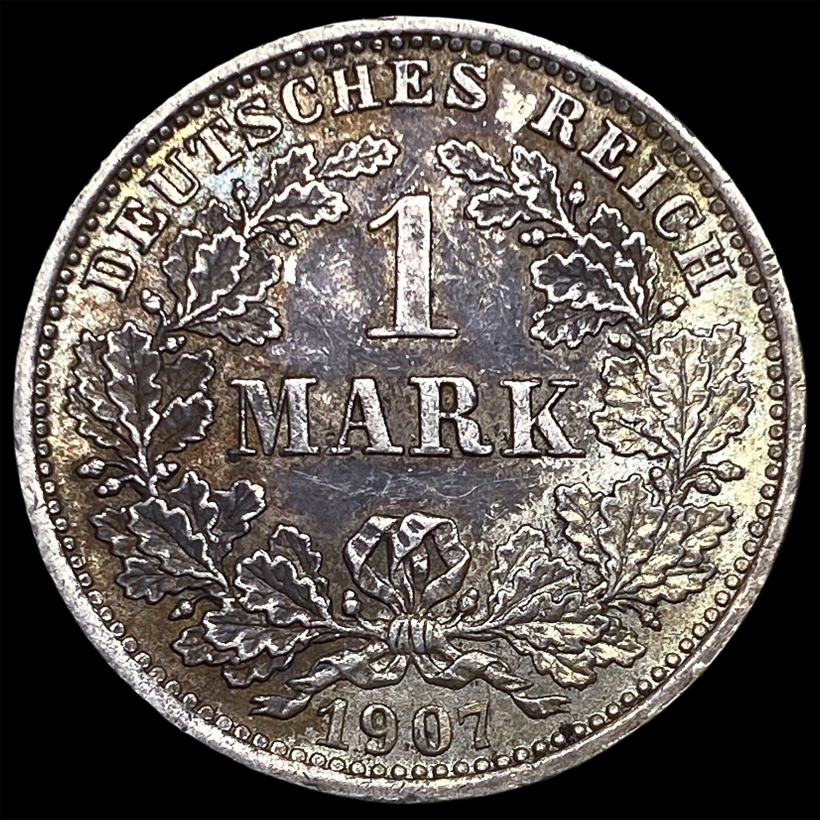 1907D Germany Silver 1 Mark - 2