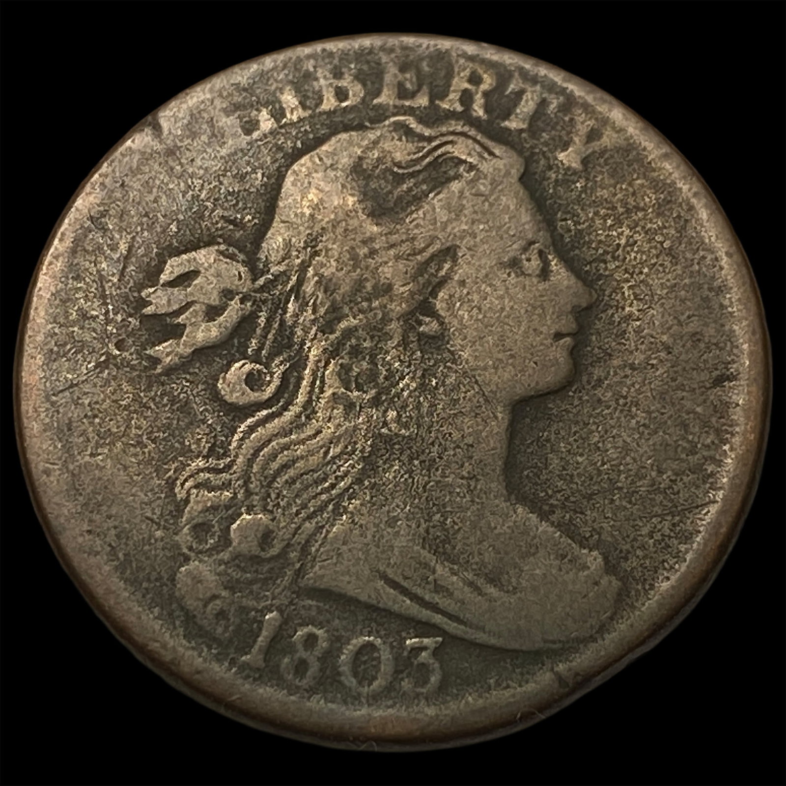 1803 Draped Bust Large Cent LIGHTLY CIRCULATED: 1803 Draped Bust Large Cent LIGHTLY CIRCULATED