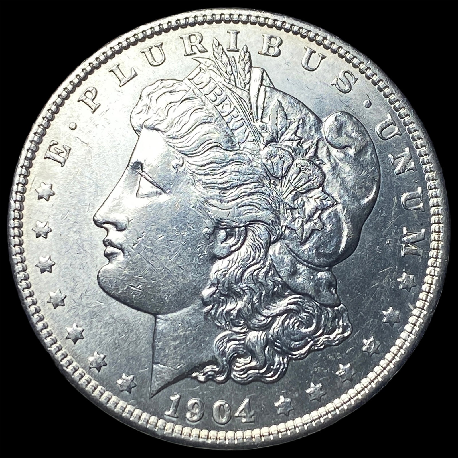 1904 Morgan Silver Dollar CHOICE AU: 1904 Morgan Silver Dollar CHOICE AU