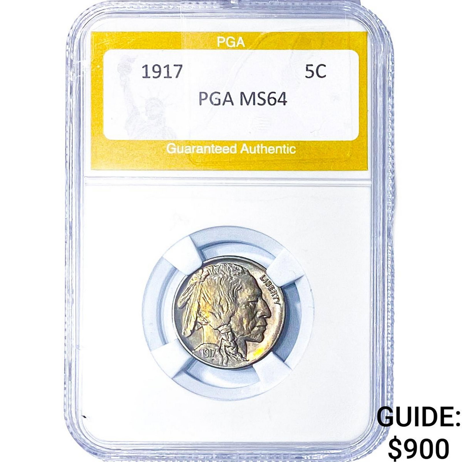1917 Buffalo Nickel PGA MS64: 1917 Buffalo Nickel PGA MS64