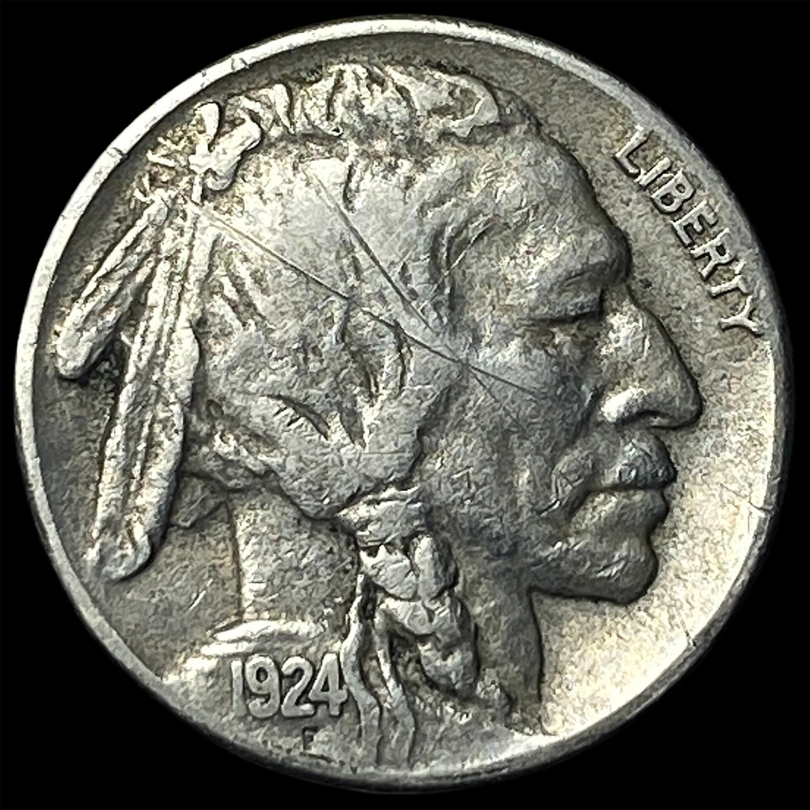 1924-S Buffalo Nickel NICELY CIRCULATED: 1924-S Buffalo Nickel NICELY CIRCULATED