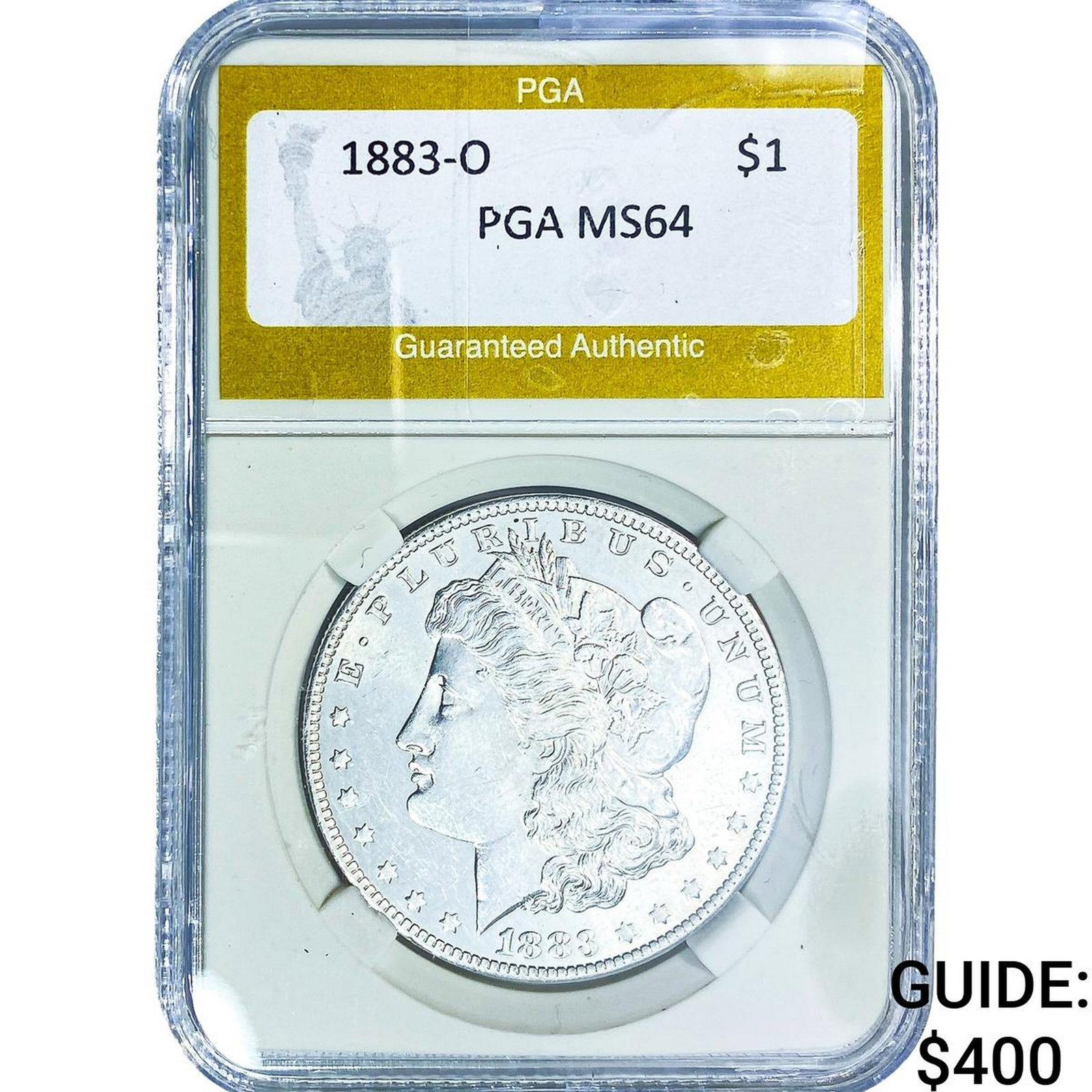 1883-O Morgan Silver Dollar PGA MS64: 1883-O Morgan Silver Dollar PGA MS64